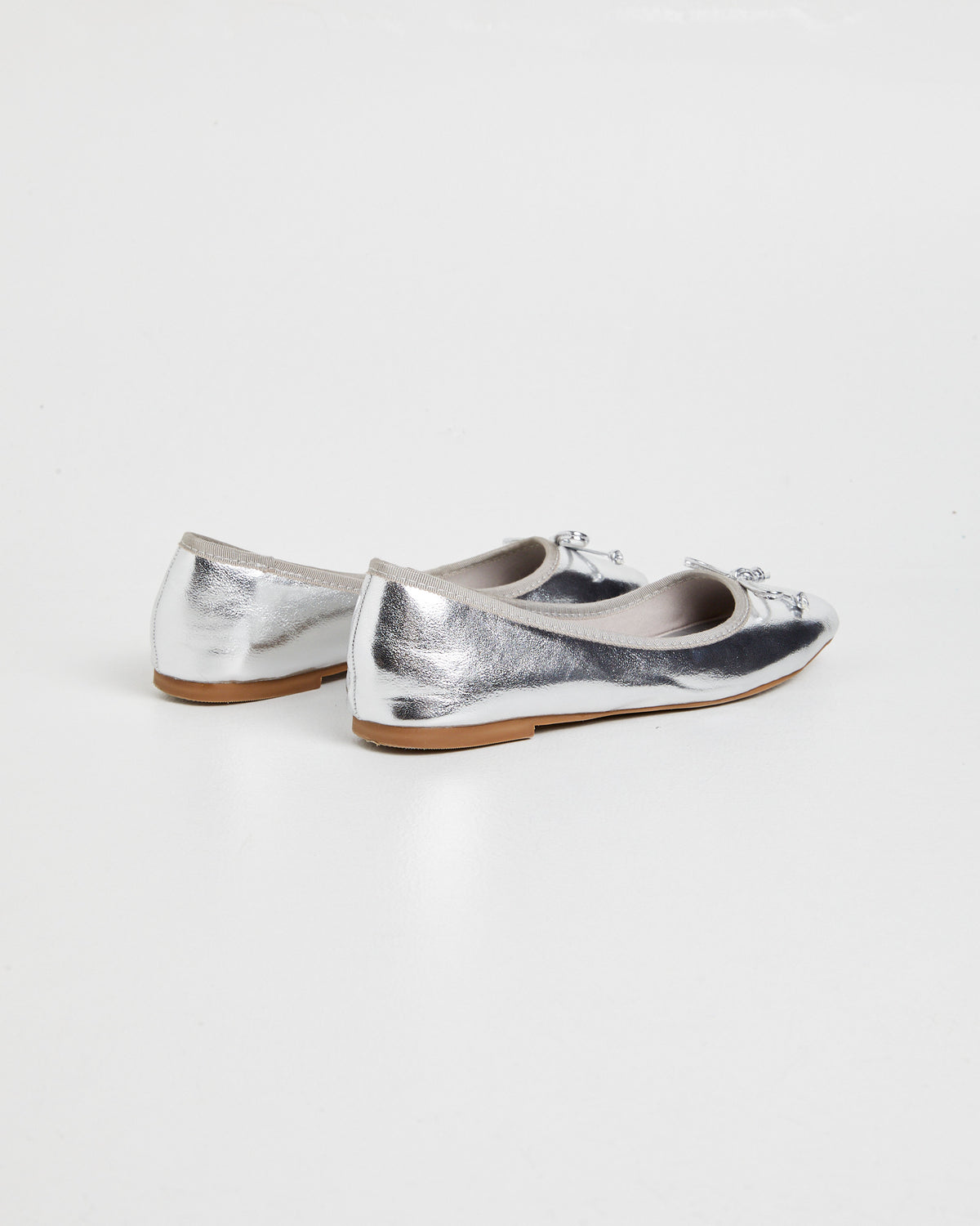 Isaiah Classic Ballet Flats Silver Metallic SILVER