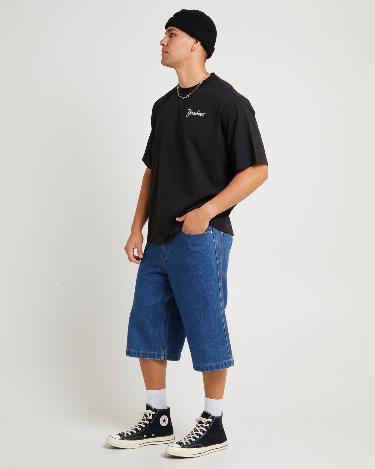 Script Heavyweight T-Shirt BLACK