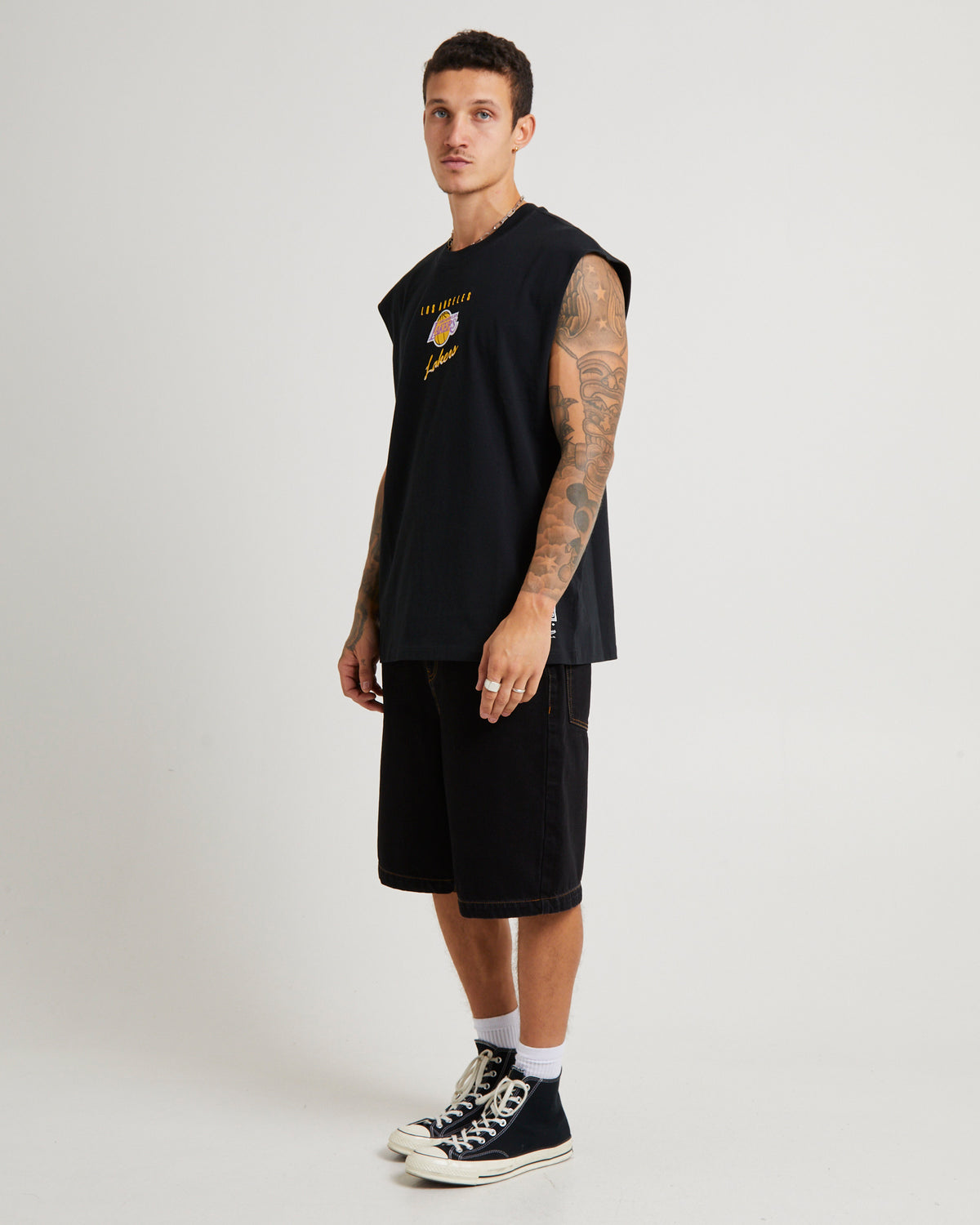 Tri Logo Muscle Lakers BLACK