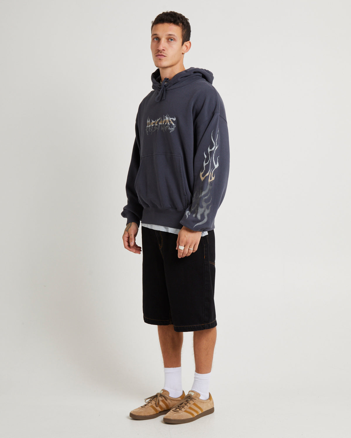 Scorched Boxy Pull On Hood CHARCOAL