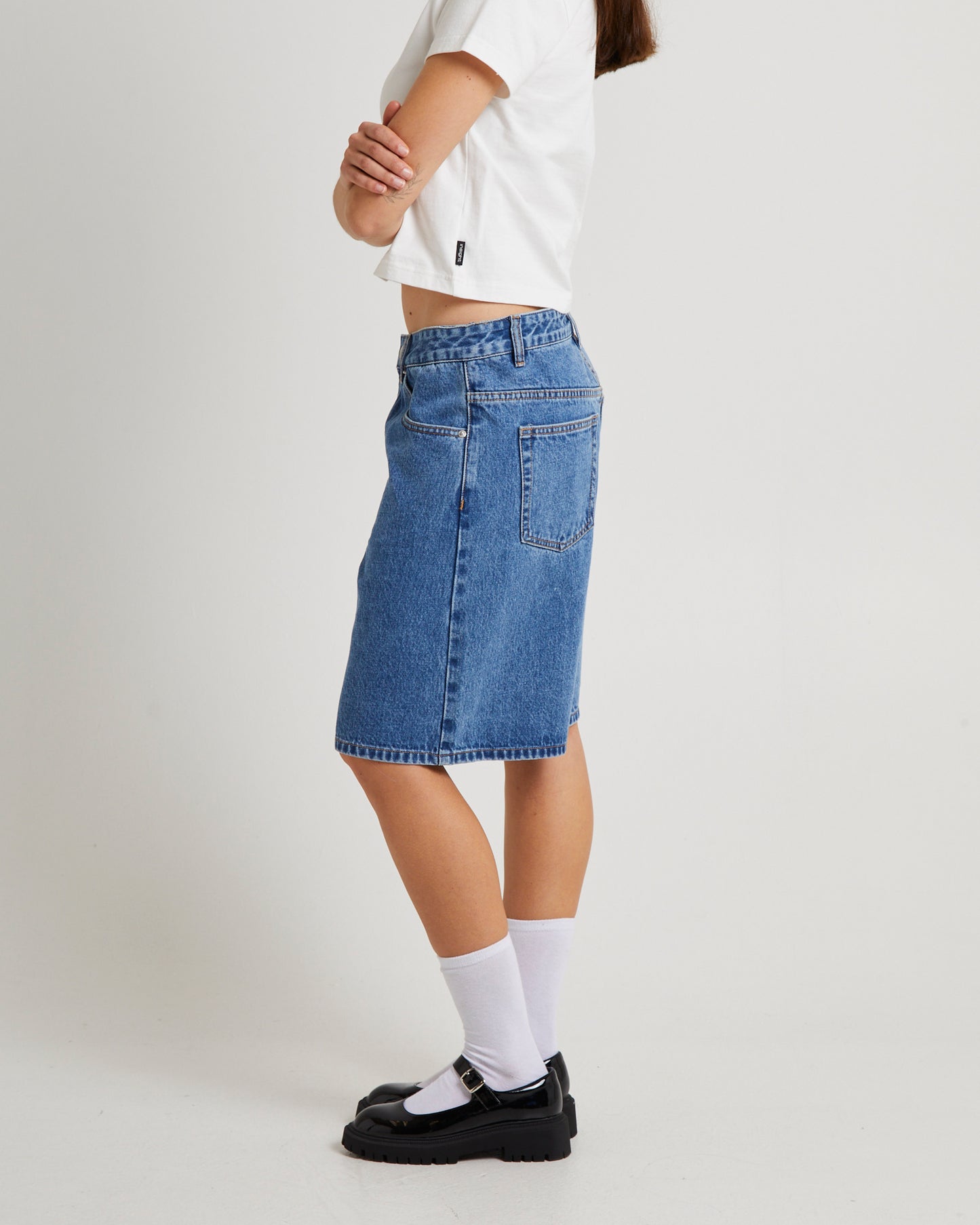 Kourtney Longline Denim Jorts