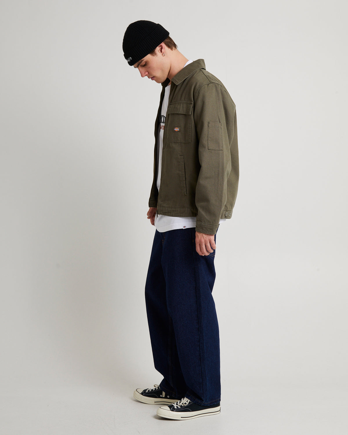 Eisenhower Utility Canvas Jacket Dark Khaki DARK KHAKI