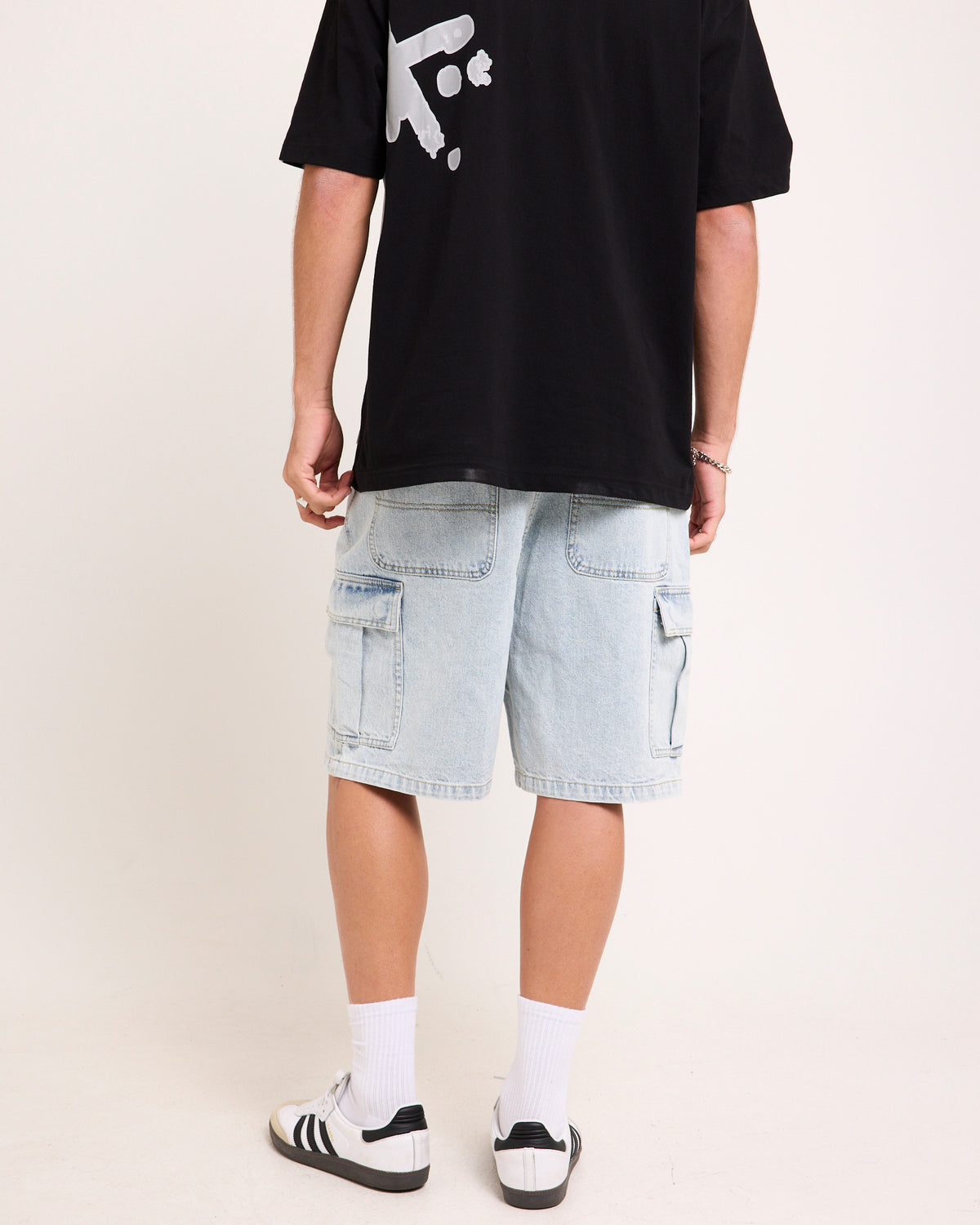 Auckland Cargo Denim Jorts 90'S LIGHT BLUE
