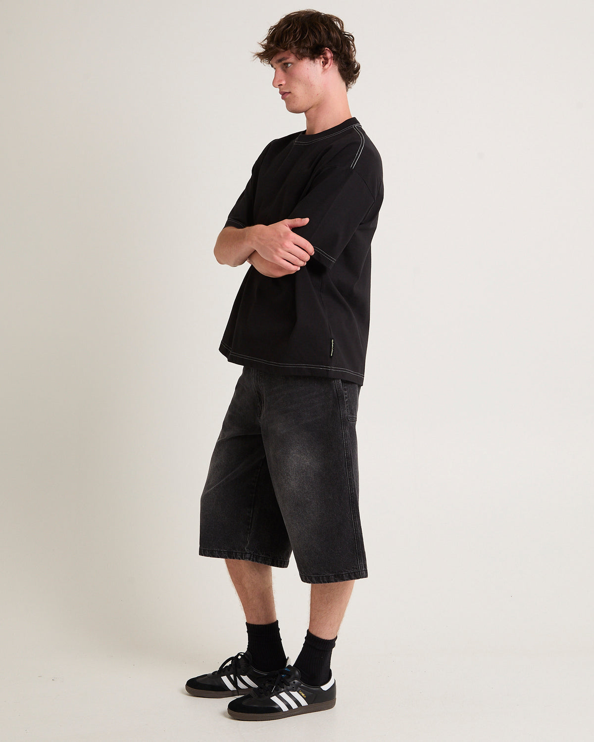 Aspect Crop T-Shirt BLACK