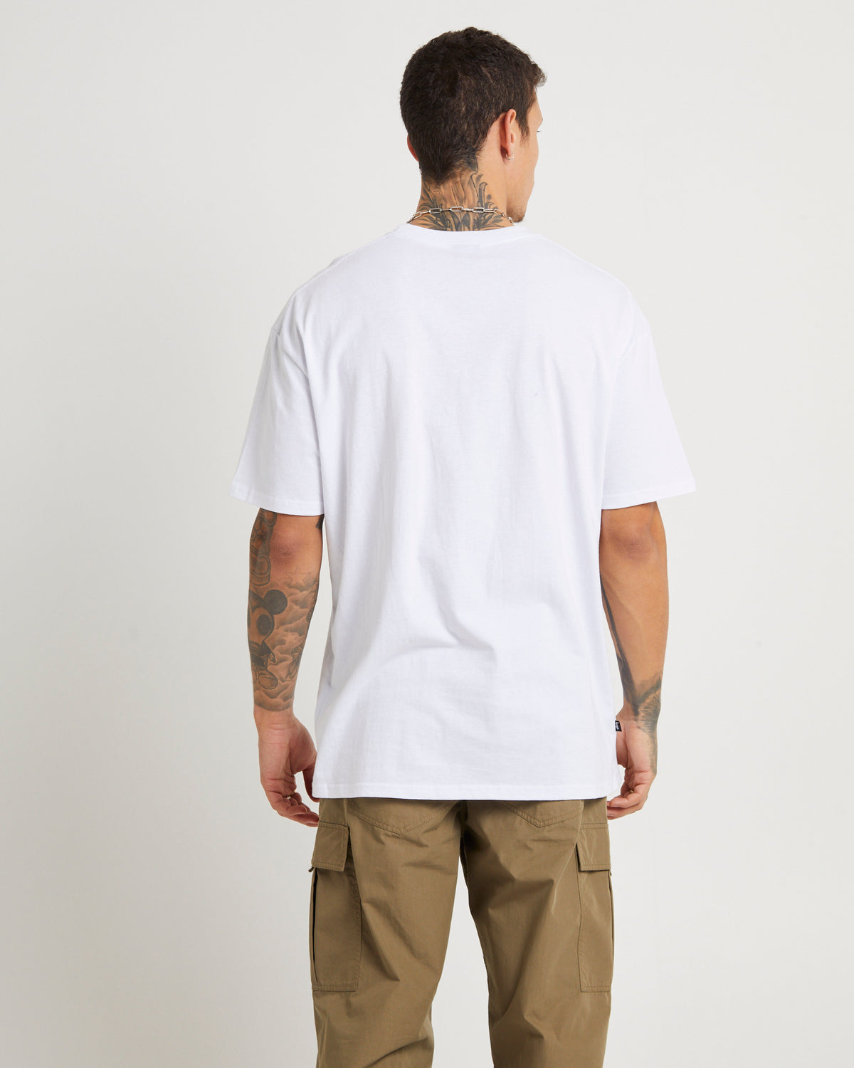 Stock Chest Short Sleeve T-Shirt WHITE