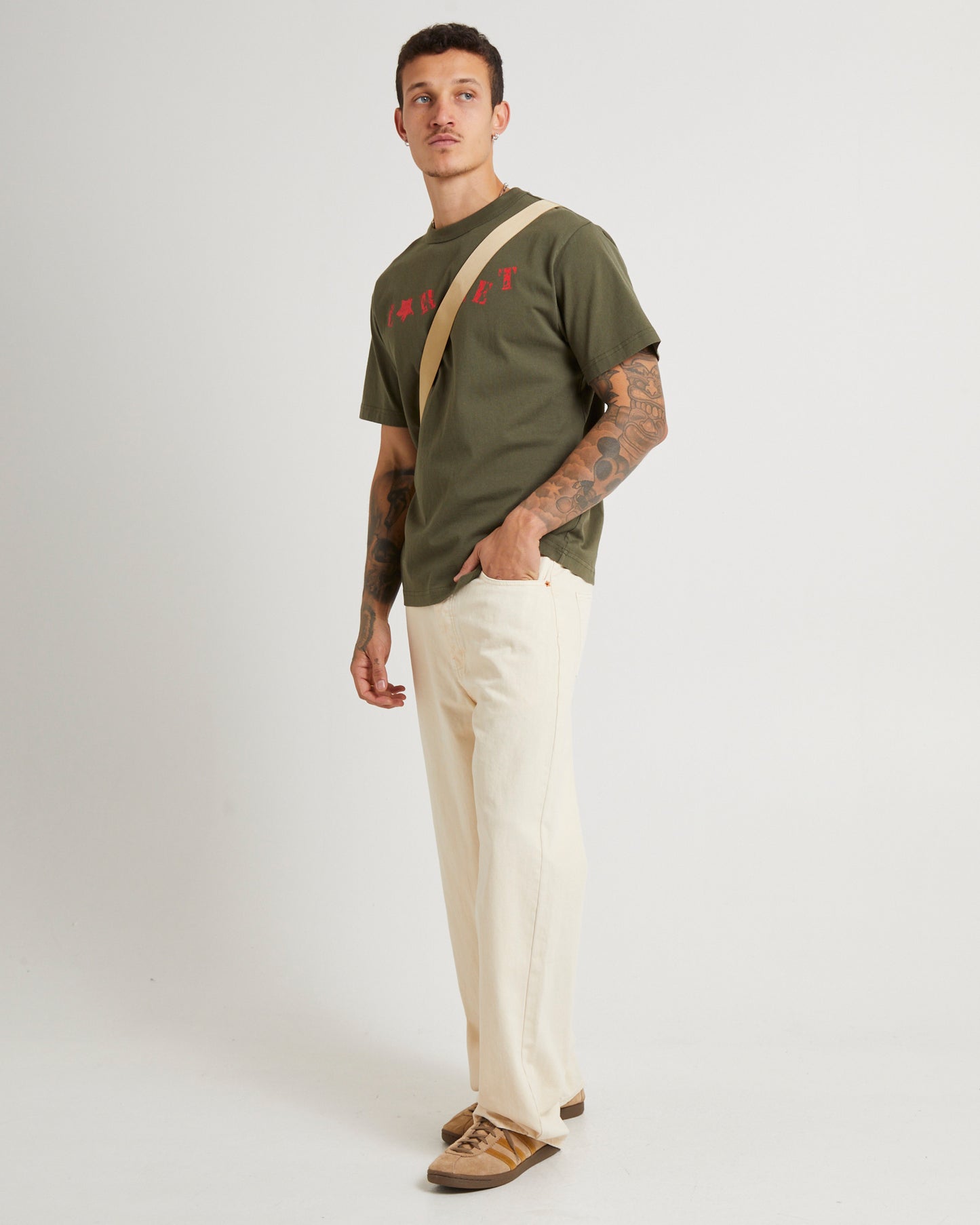 Stencil T-Shirt Army