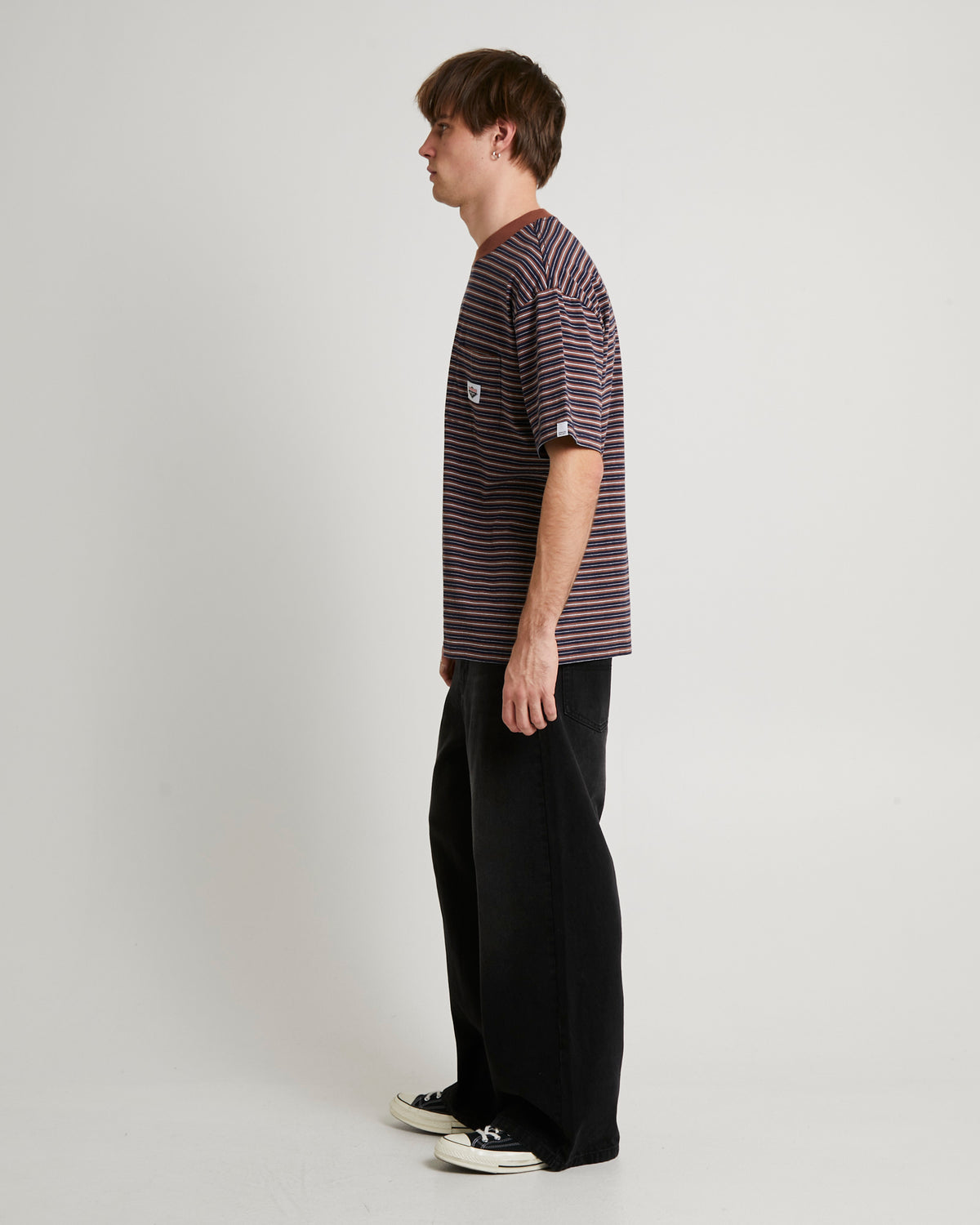Skate Stripe Short Sleeve T-Shirt NAVY
