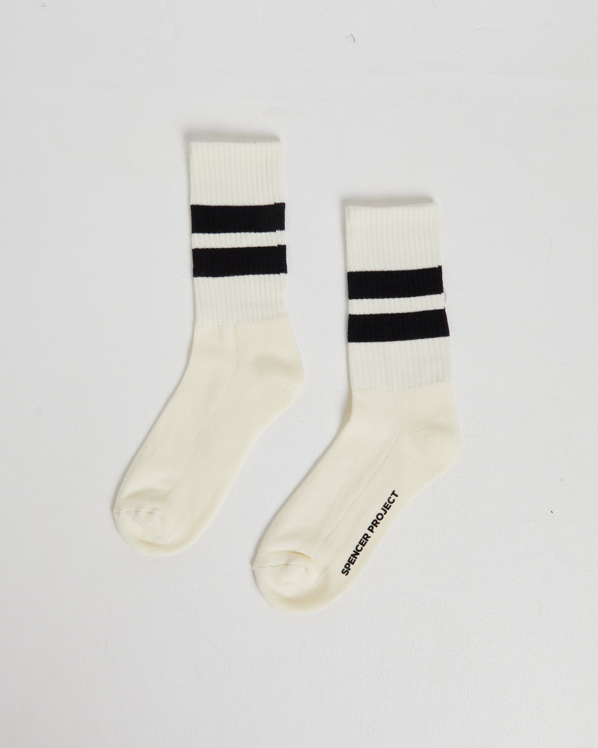 2 Pack Stripe Crew Socks WHITE