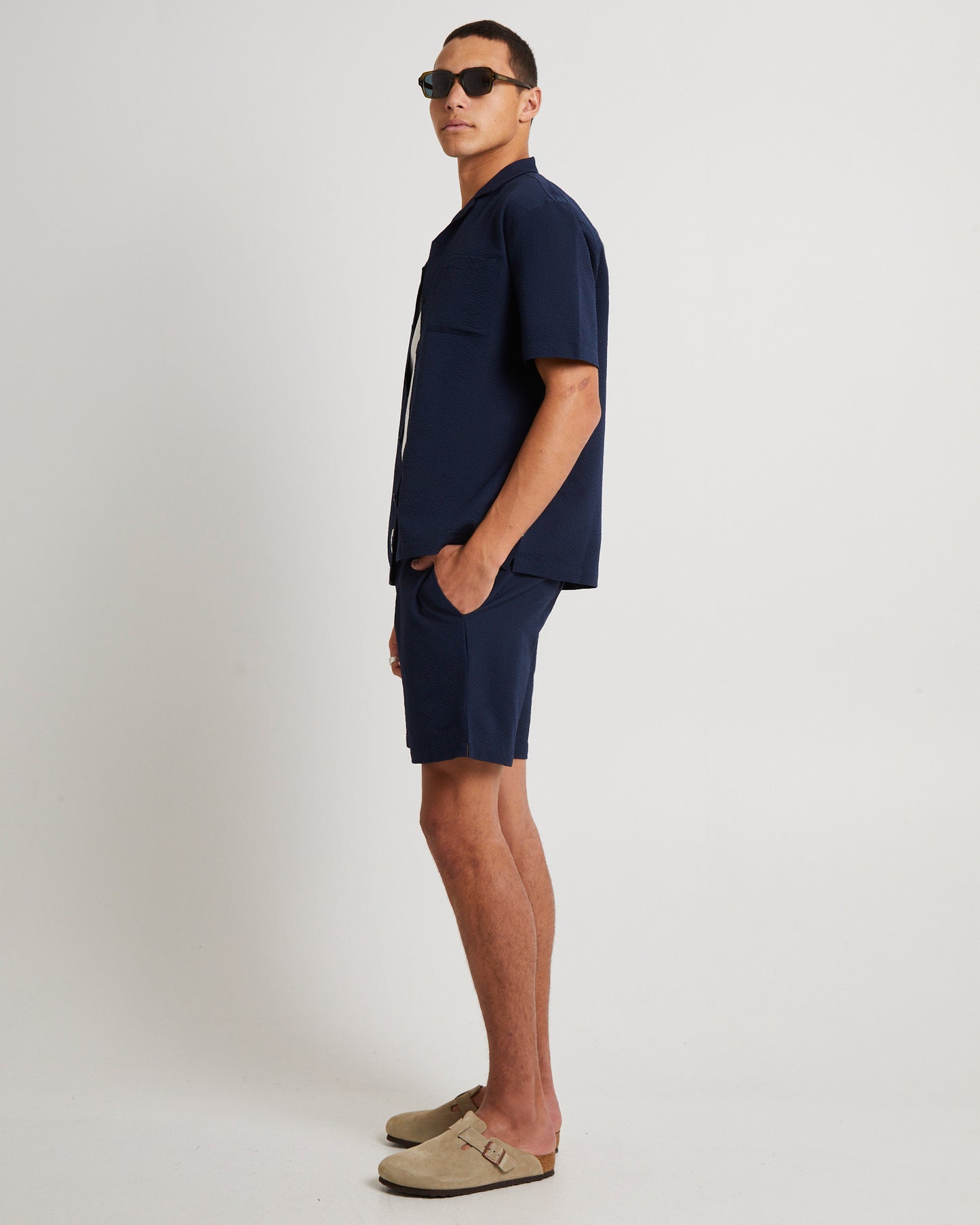 Seersucker Short Sleeve Resort Shirt