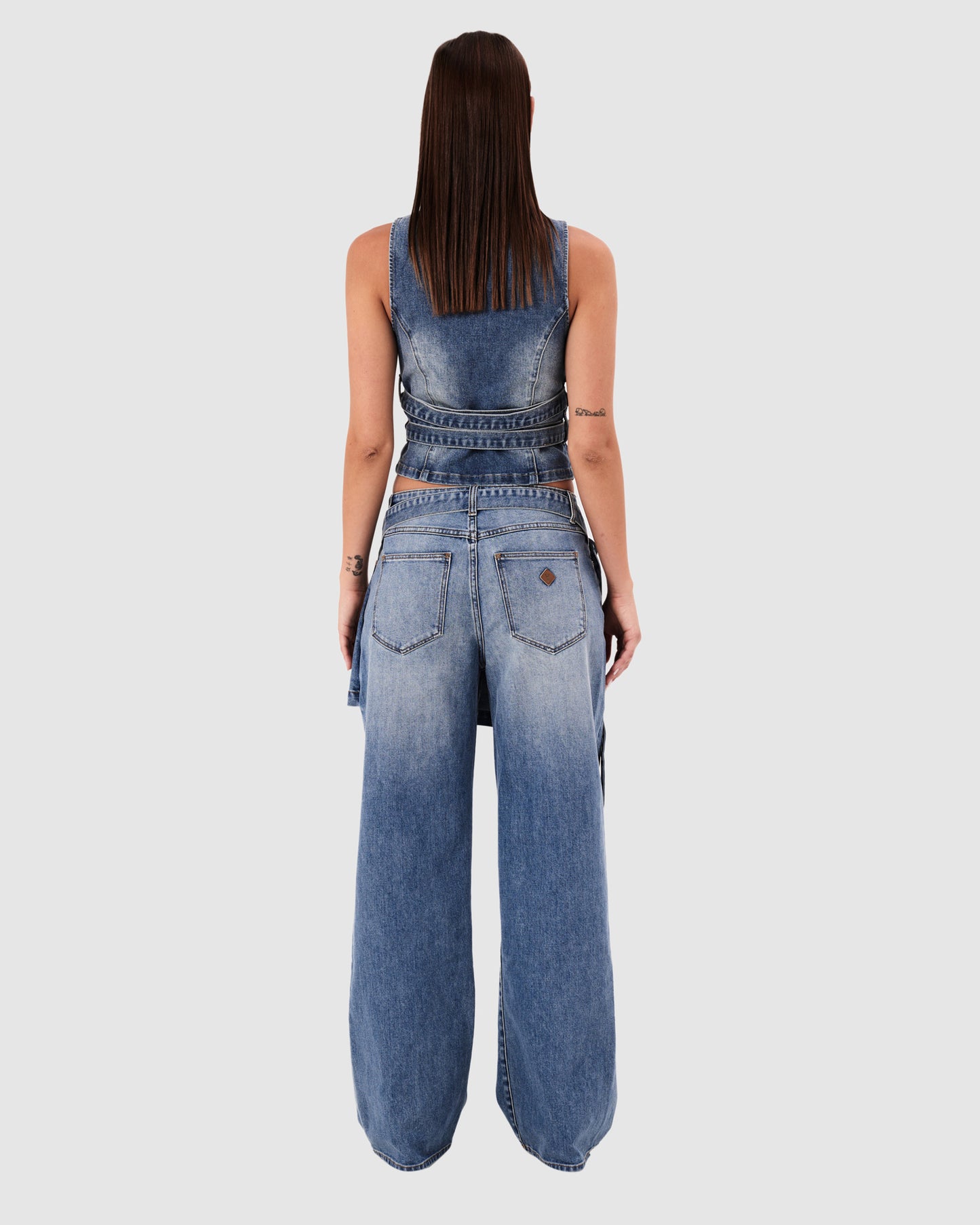 95 Mid Baggy Skirt Denim Jeans Dalia