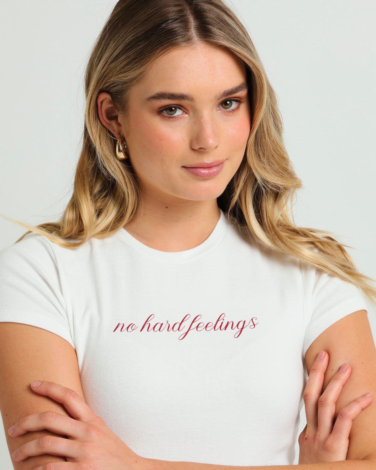 No Hard Feeling Baby T-Shirt WHITE