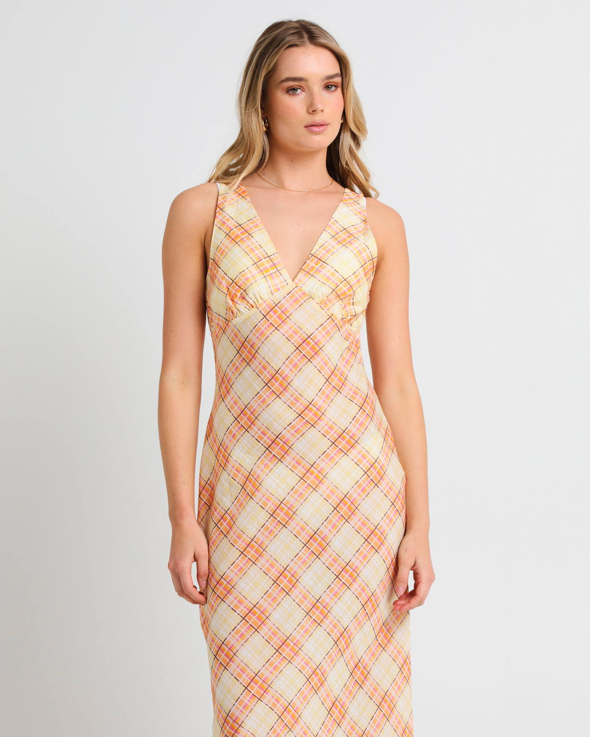 Nahla Check Slip Dress ASSORTED
