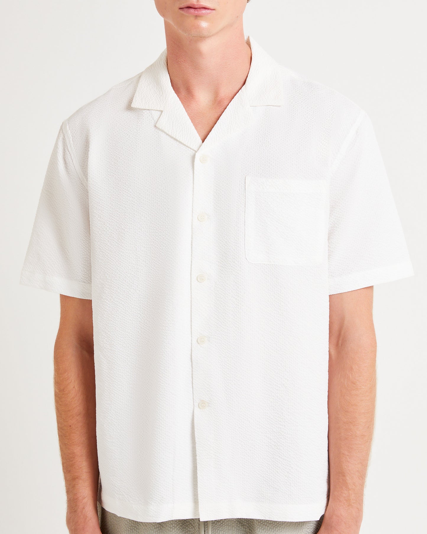 Morrison Seersucker Short Sleeve Resort Shirt