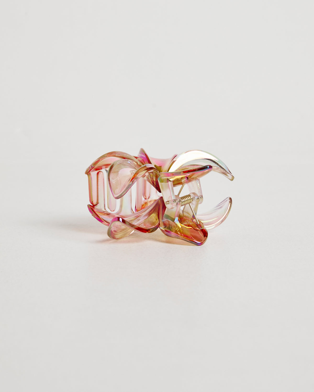 Metallic Flower Clip PINK