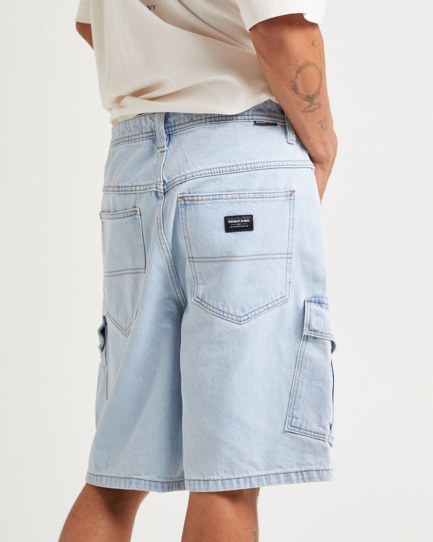 A5 Baggy Denim Cargo Shorts Judd