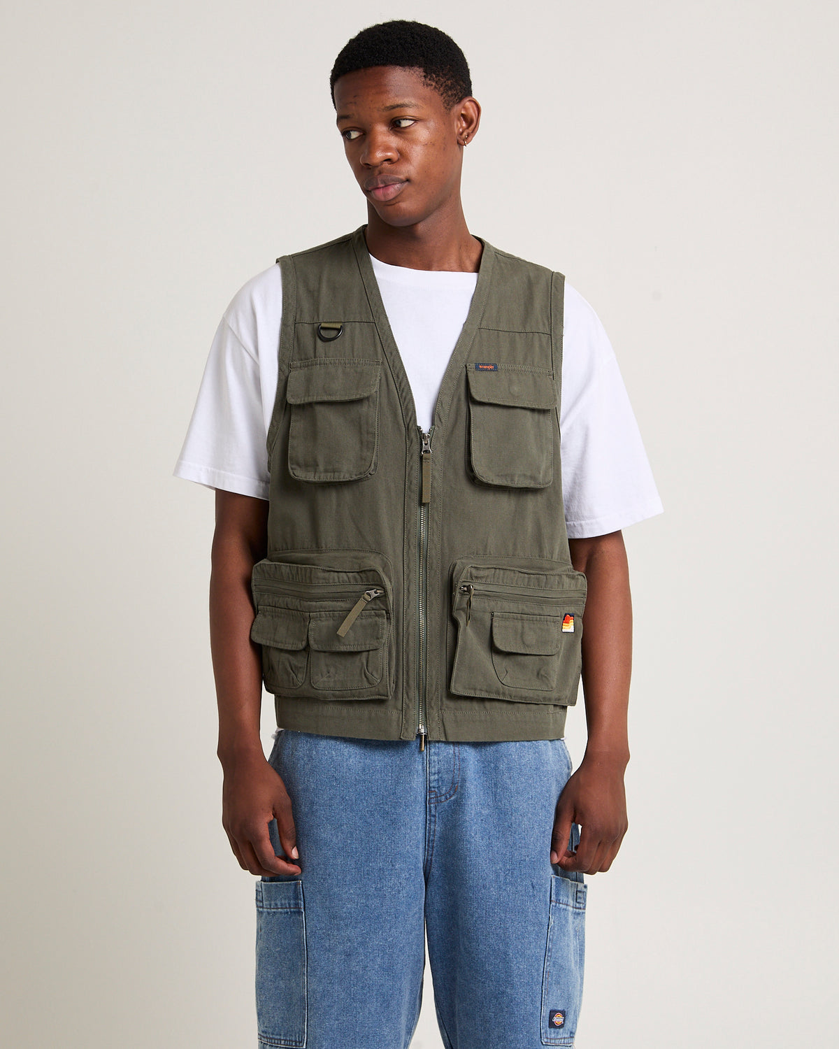 Wrangler x Better Beer Come Prepared Vest EUCALYPTUS