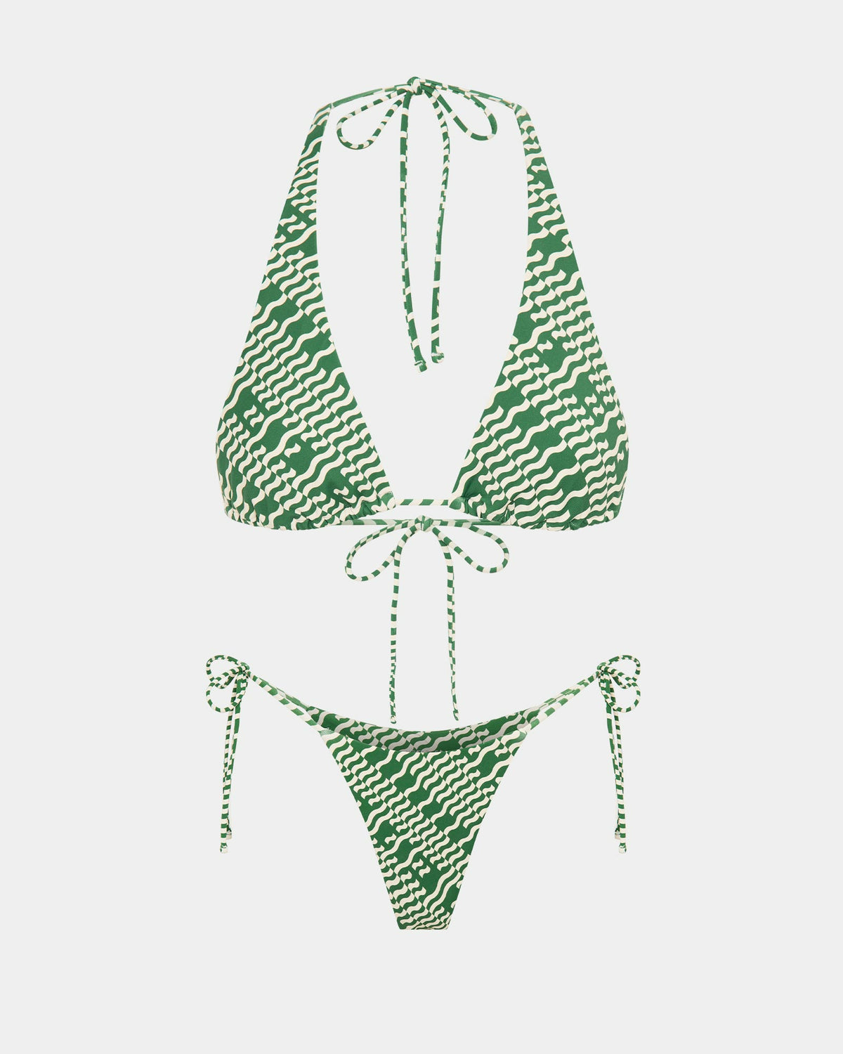 Hali Skinny Strap Bikini Set PRINT