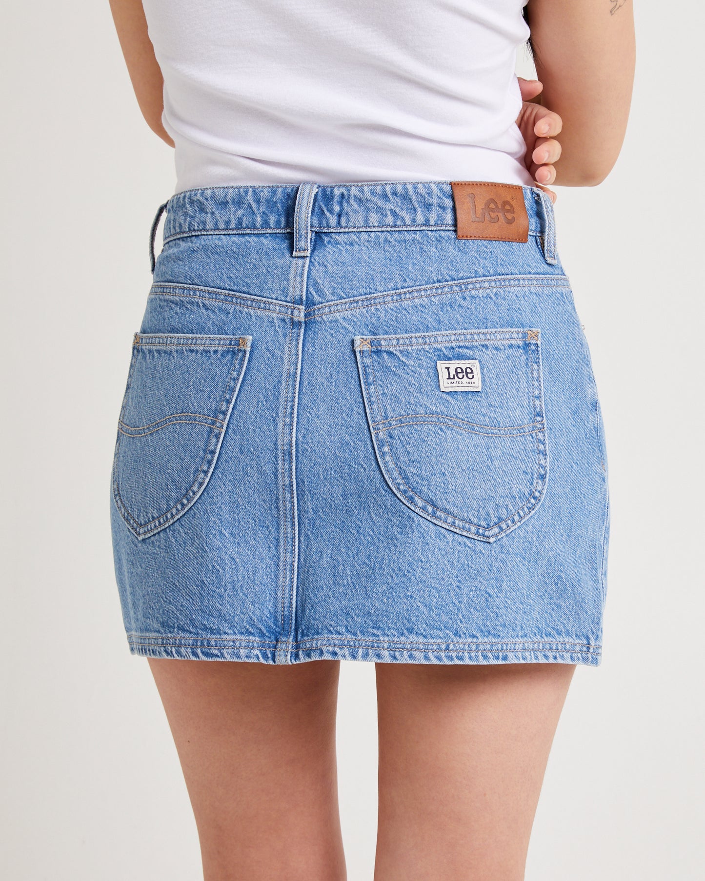 Relaxed Denim Mini Skirt