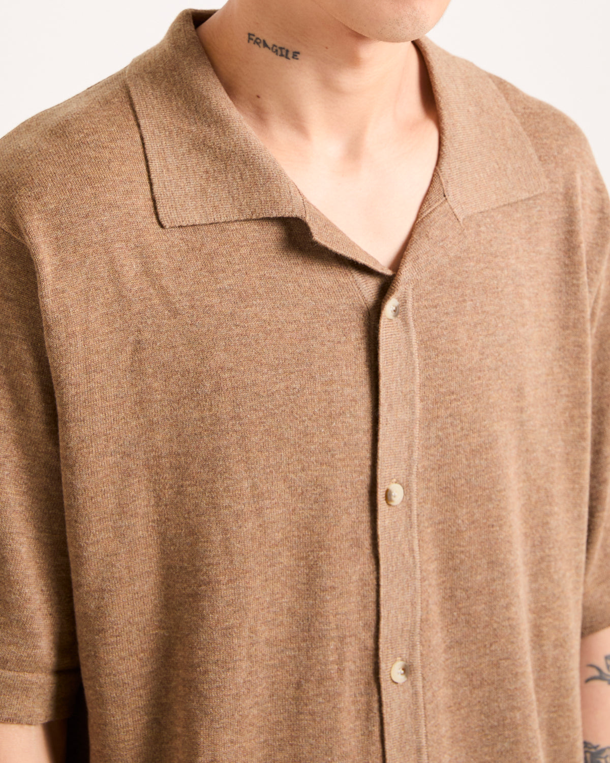 Bowler Knit Classic Shirt SANDSTONE