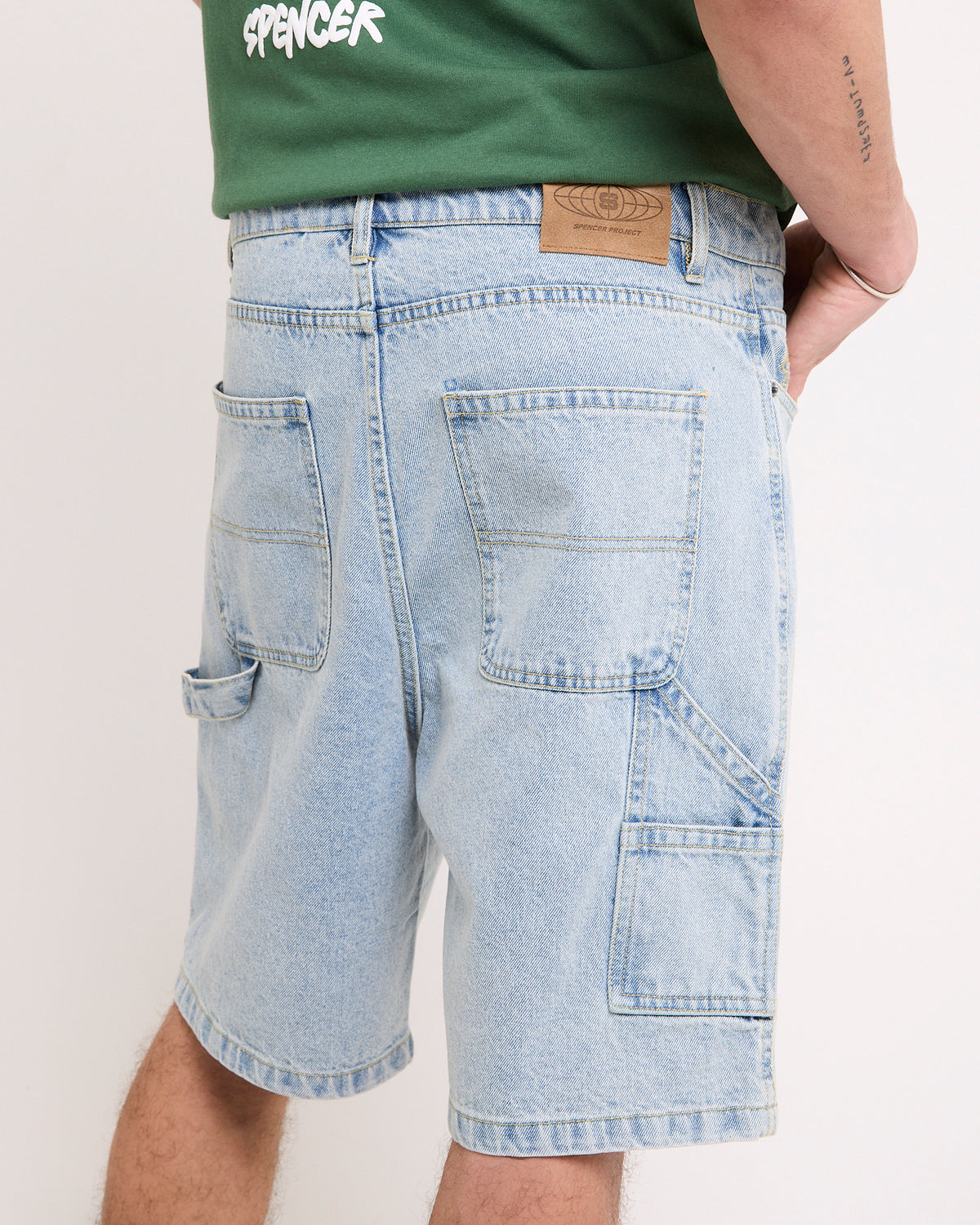 Oslo Carpenter Denim Shorts 90'S LIGHT BLUE