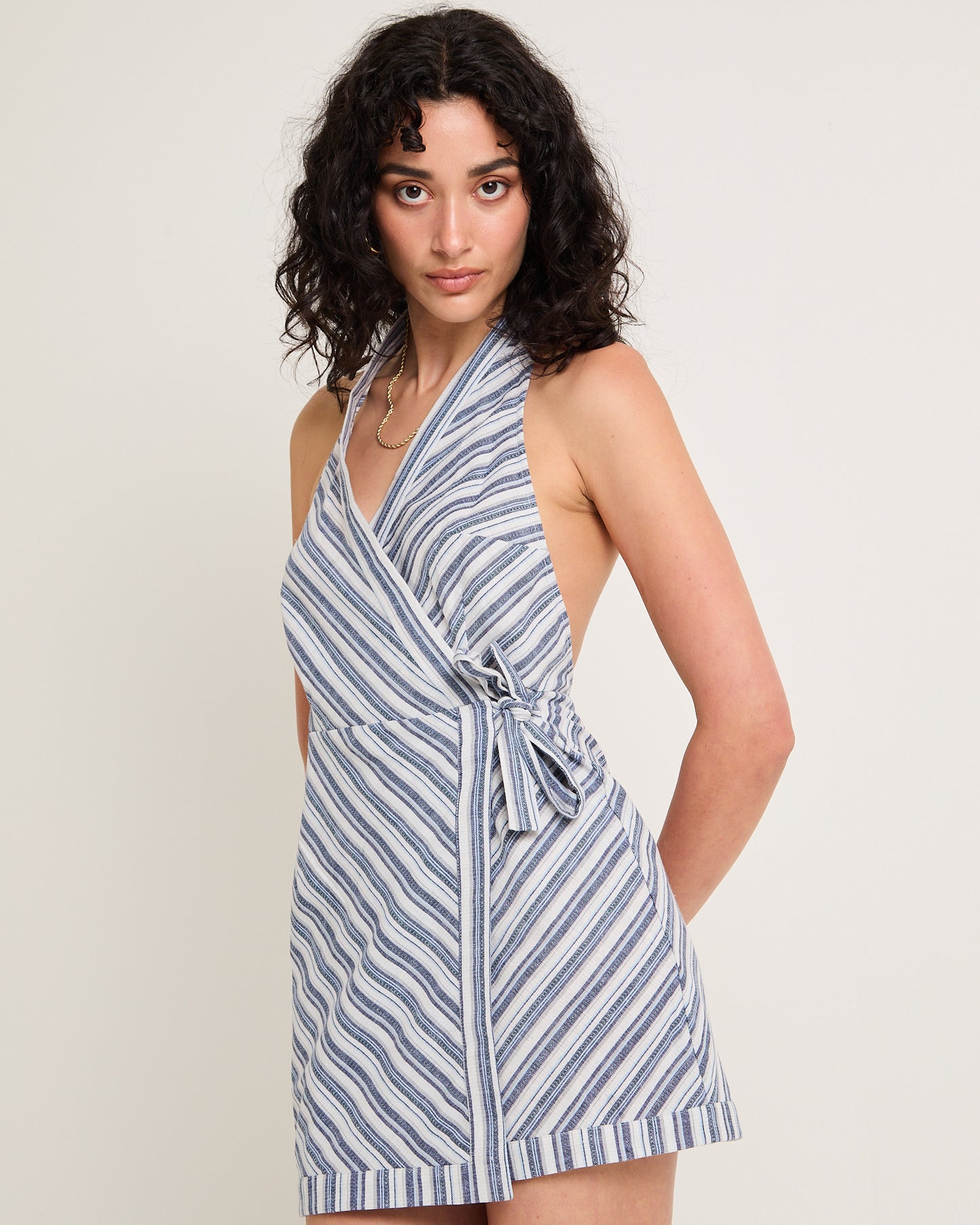 Otis Halter Wrap Dress