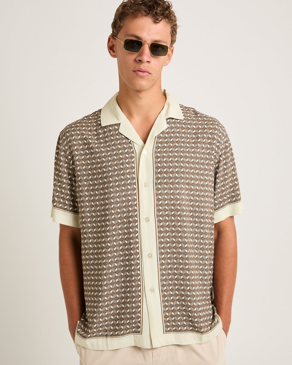 Casa Short Sleeve Resort Shirt COFFEE
