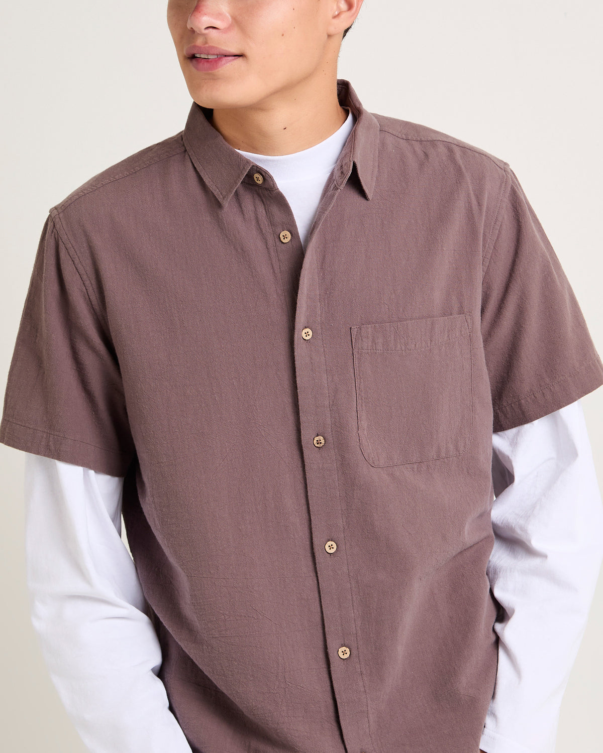 Louie Short Sleeve Shirt BROWN