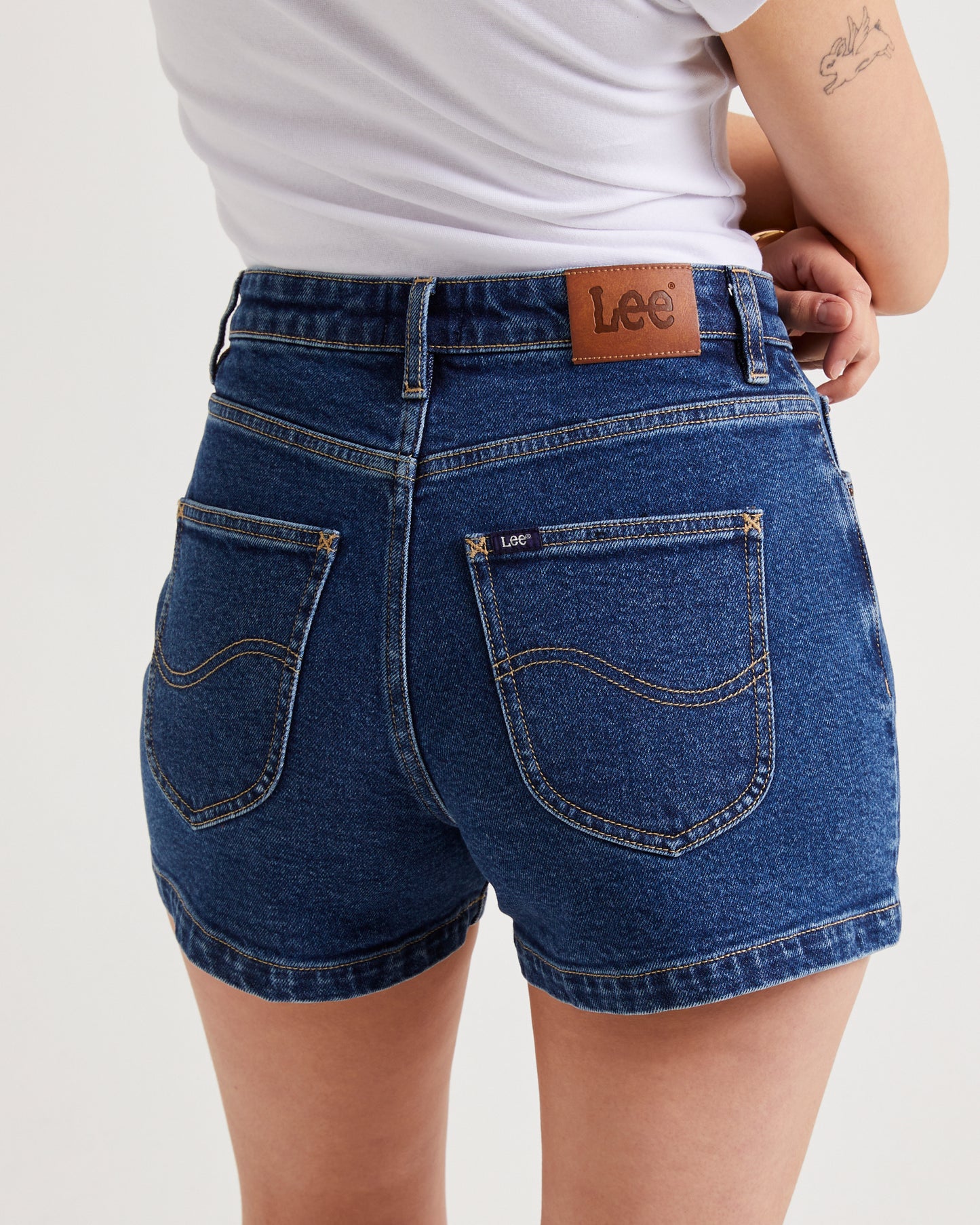 High Relaxed Denim Shorts