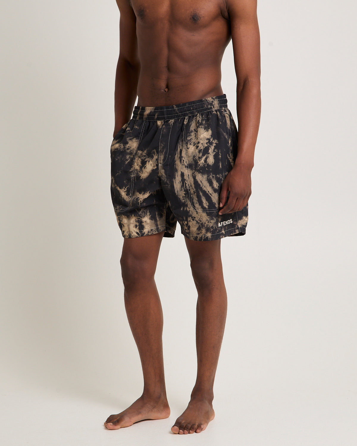 Tie Die Baywatch Swim Shorts Sand