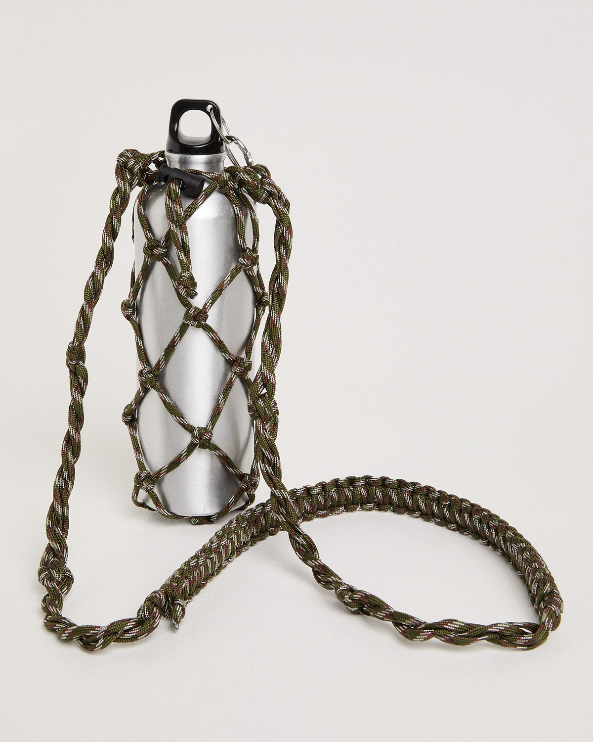 Knitted Bottle Sling GREEN