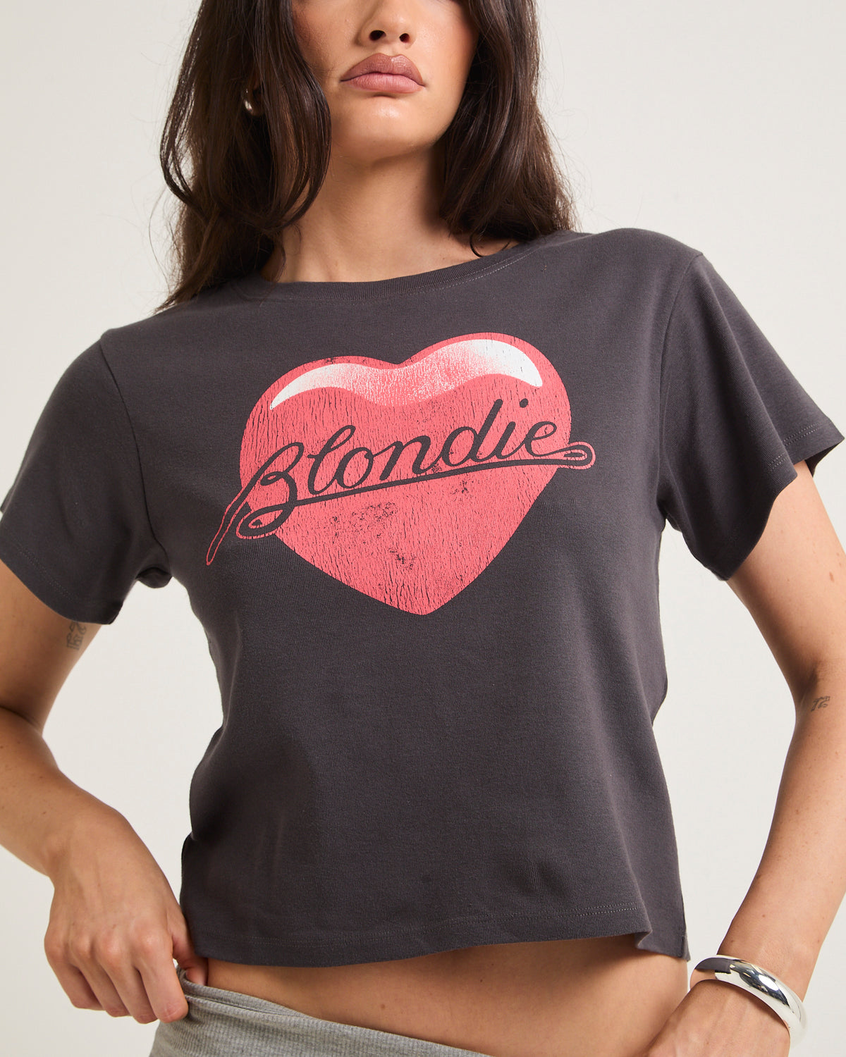 Heart Regular T-Shirt BLACK