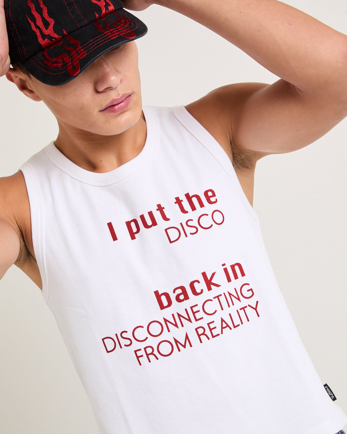 Disco Tank Top WHITE
