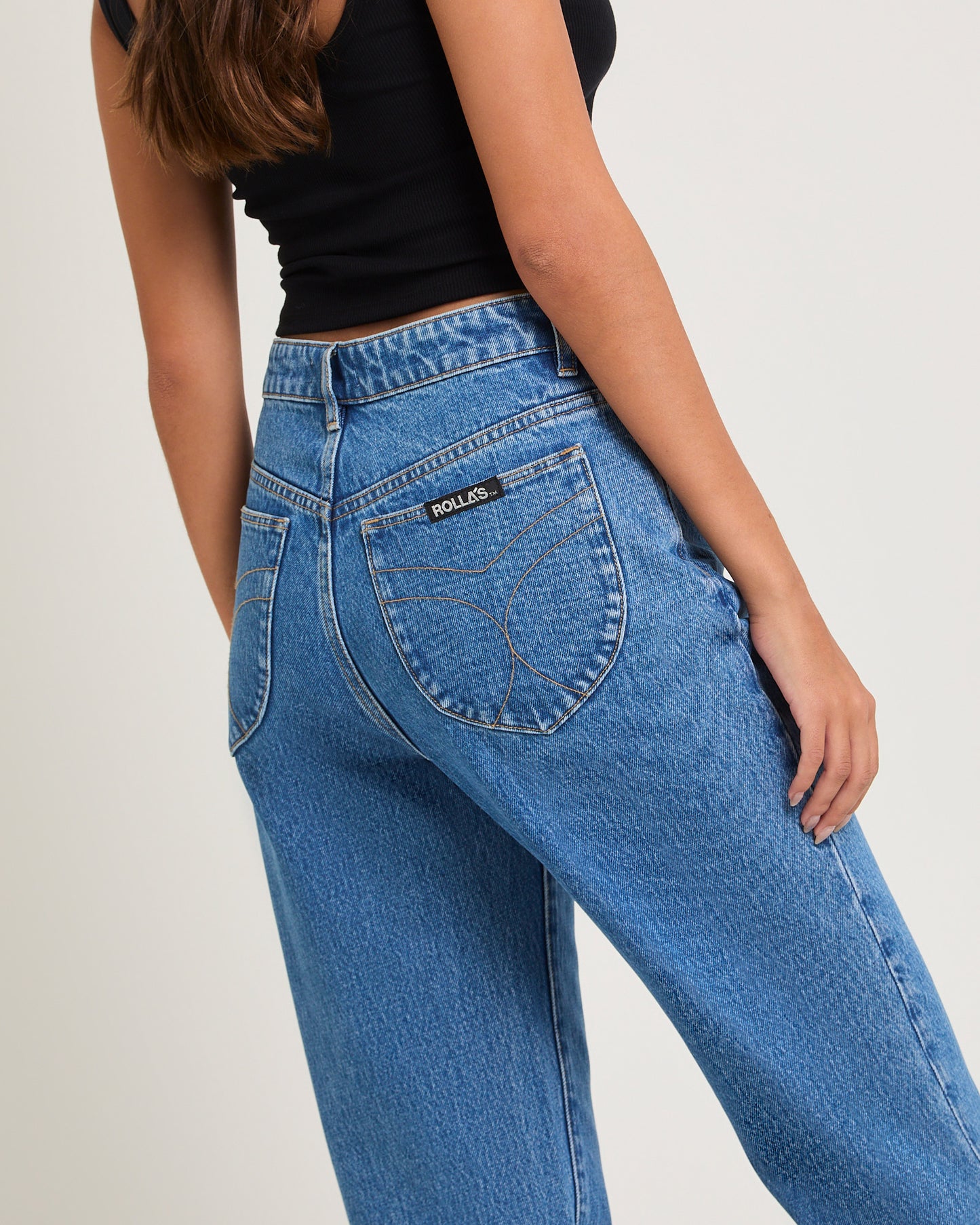 90s Relaxed Denim Jeans River Blue