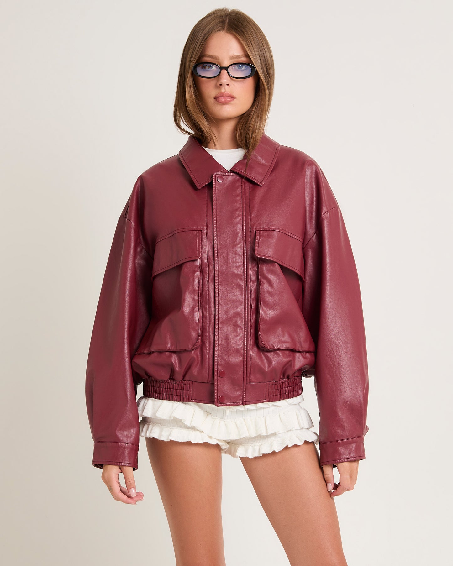 Jen Oversized Patch Pocket Jacket