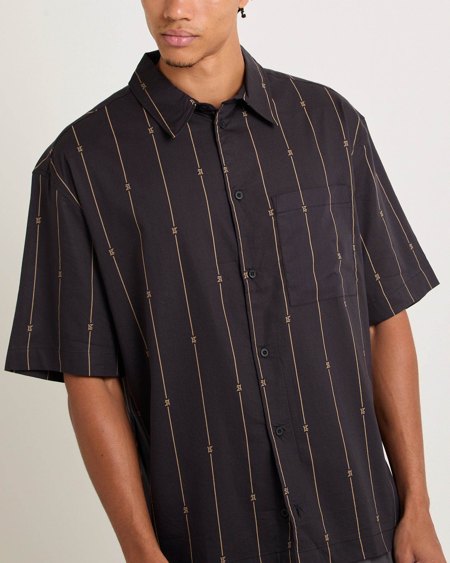 A Stripe Recycled Short Sleeve Shirt