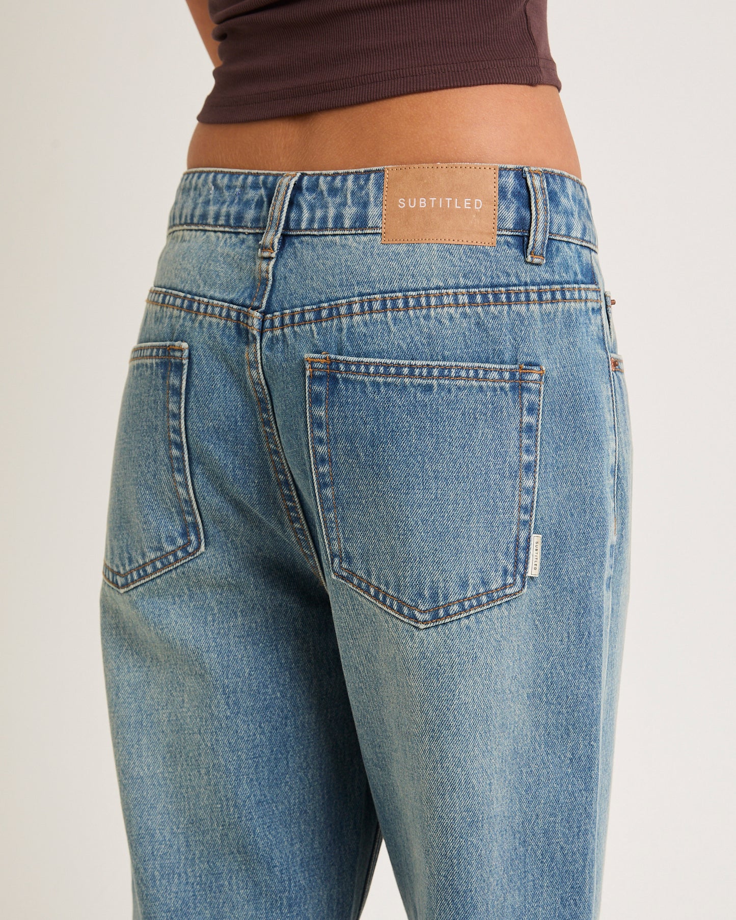 Alexa Mid Rise Denim Jeans Petite Relaxed