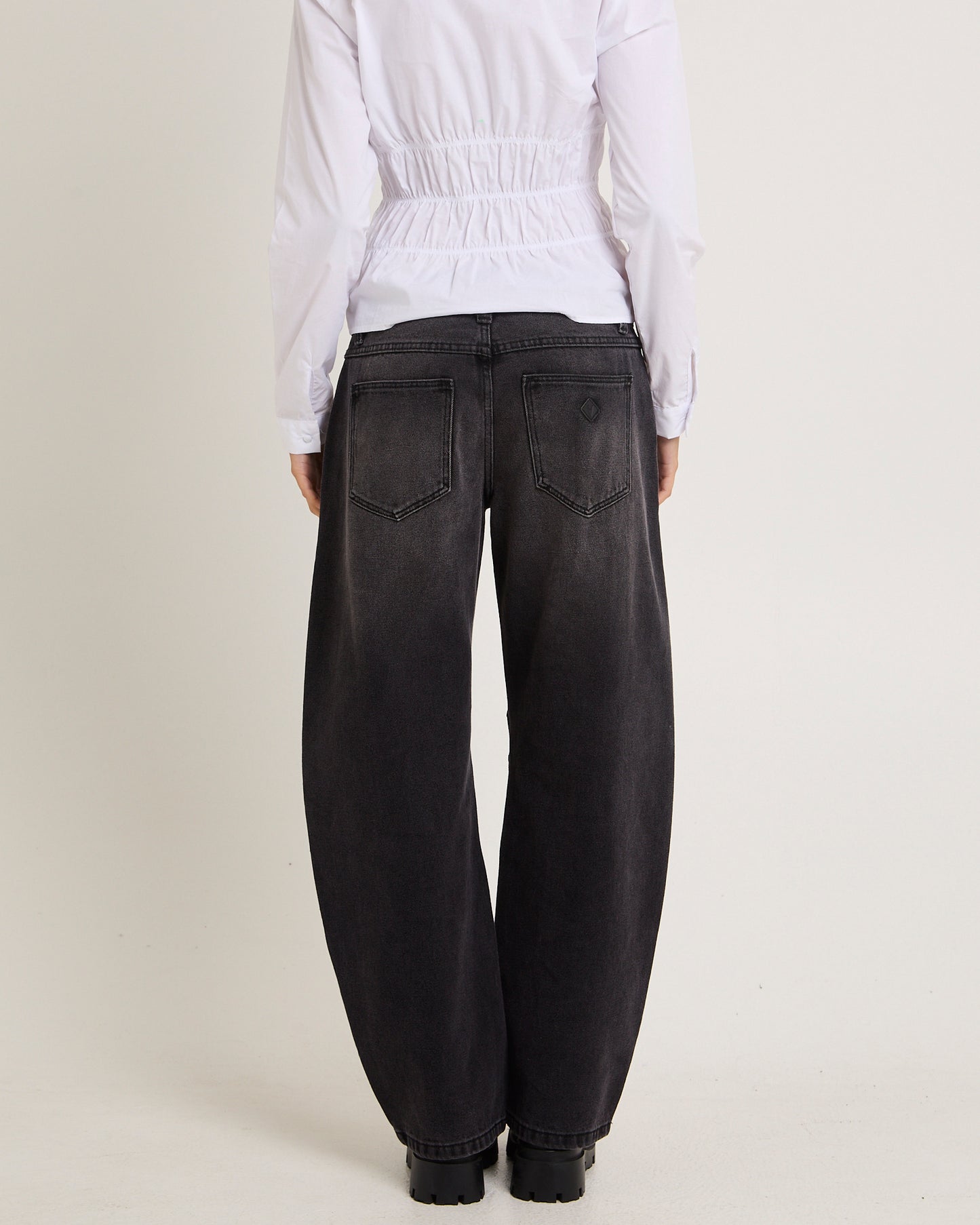 99 Low Barrel Denim Jeans Sophie Worn