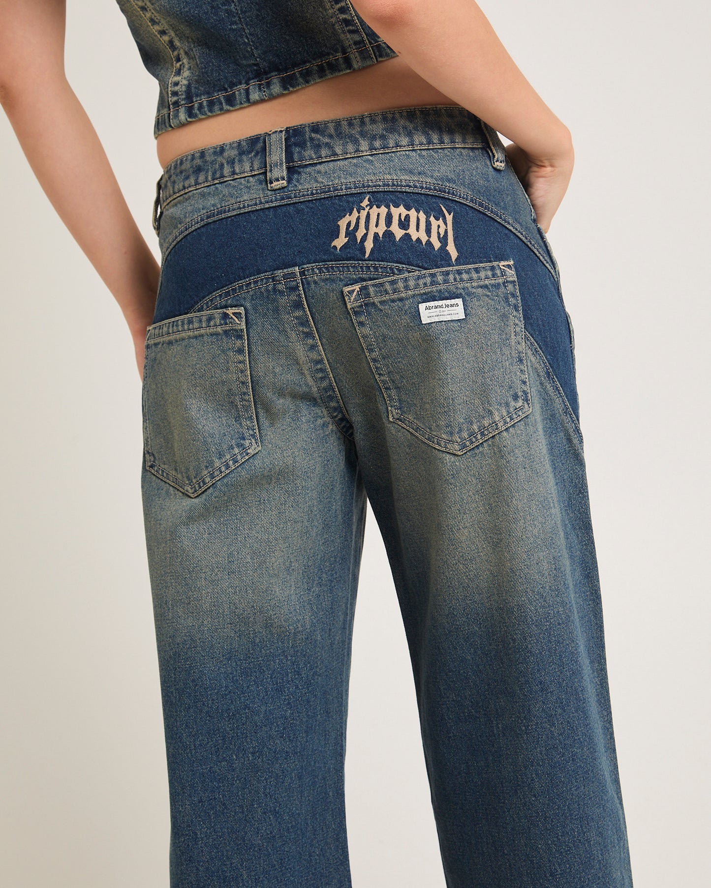 Rip Curl 99 Low Baggy Denim Jeans Zola Board