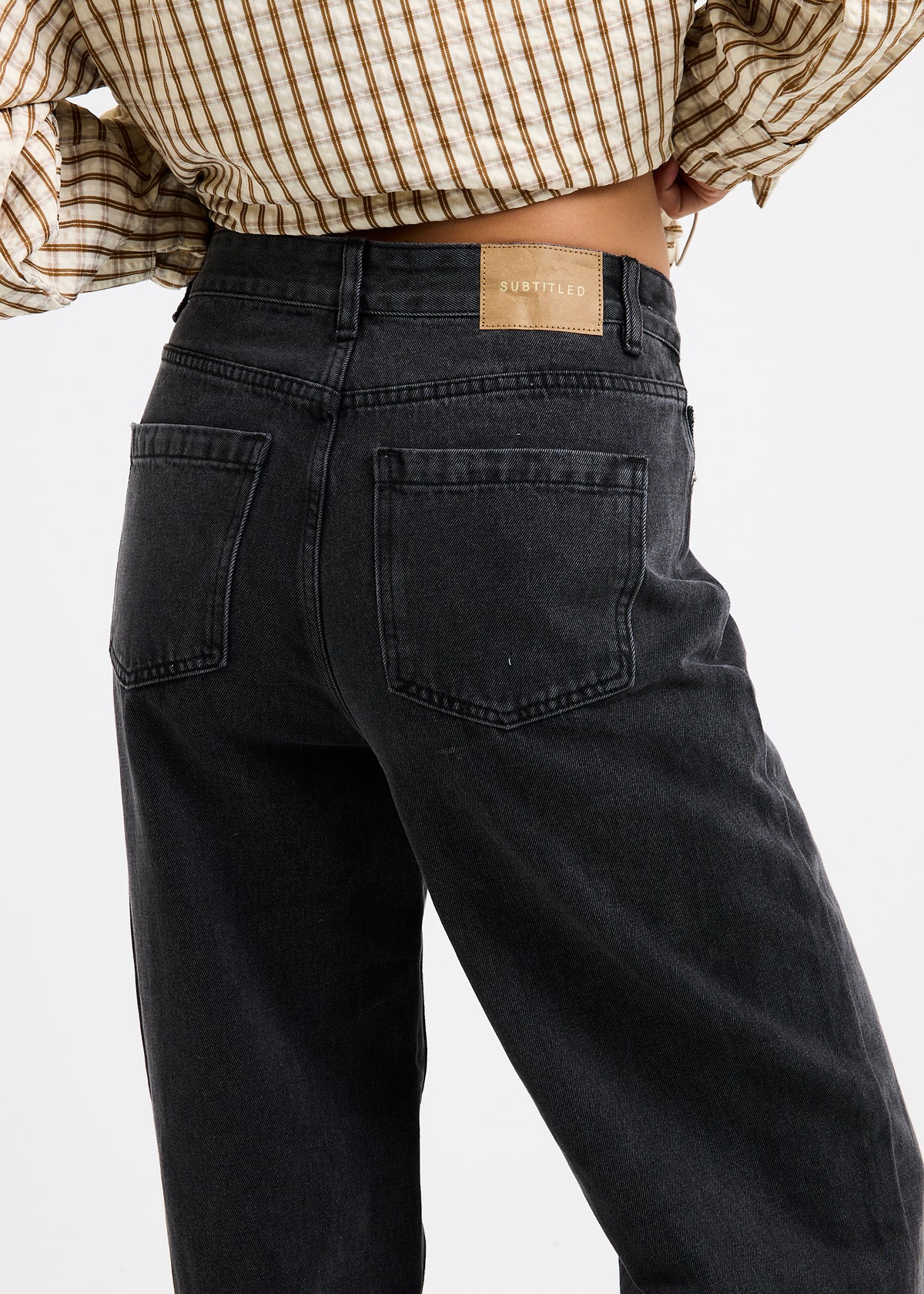 Alexa Mid Rise Denim Jeans Petite Relaxed
