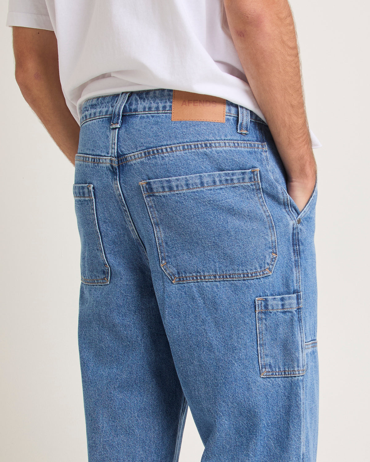 Richmond Workwear Denim Jeans Worn Blue