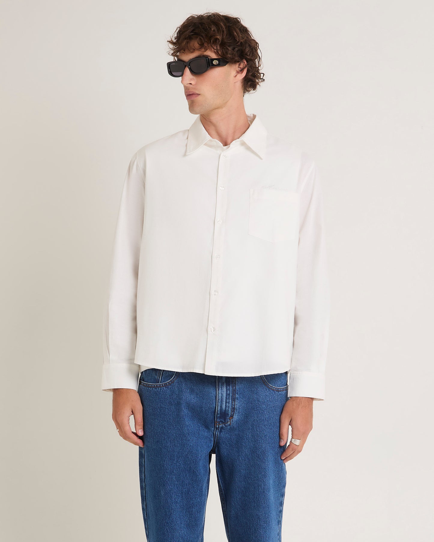 Script Oxford Long Sleeve Shirt