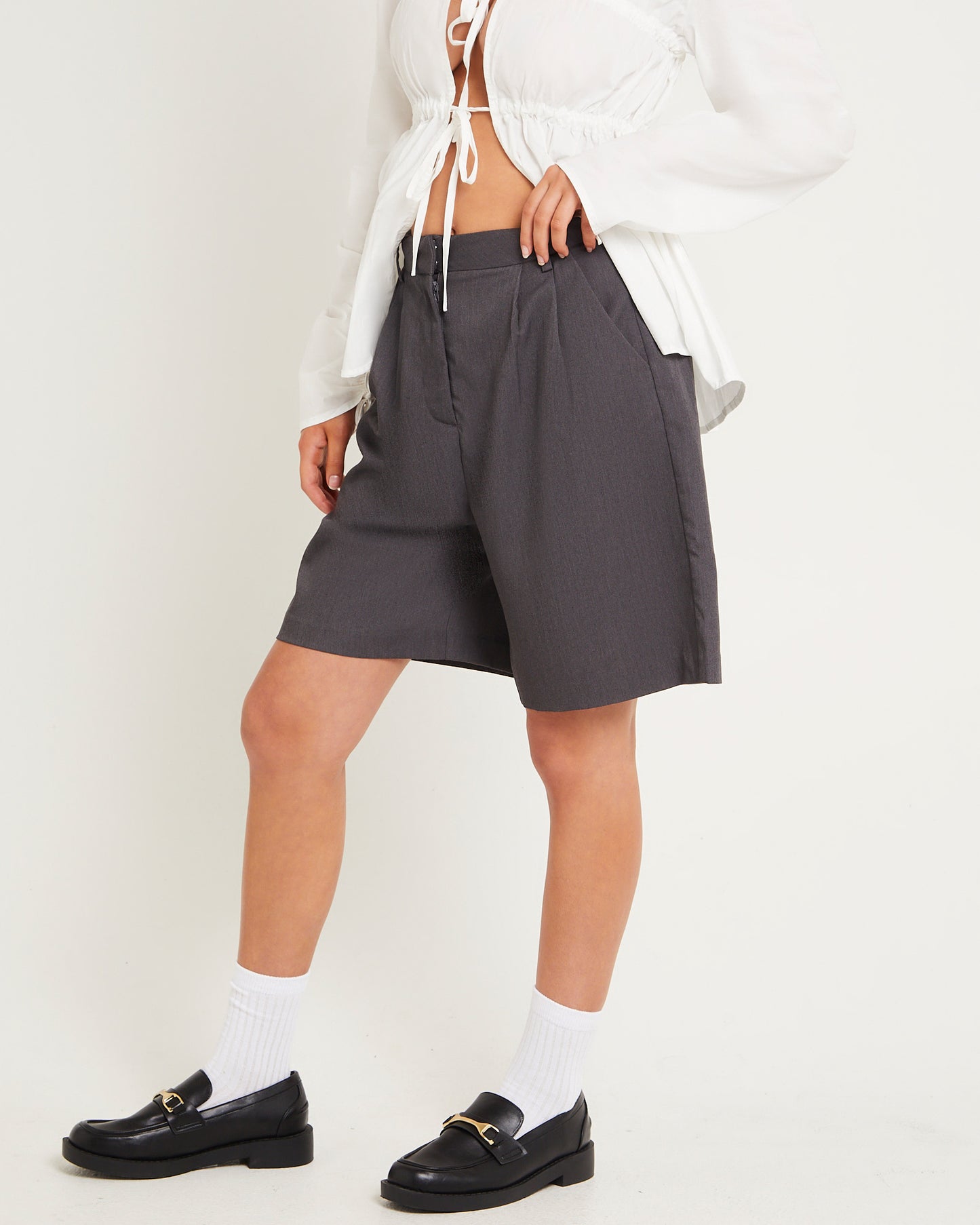 Tailored Long Line Shorts