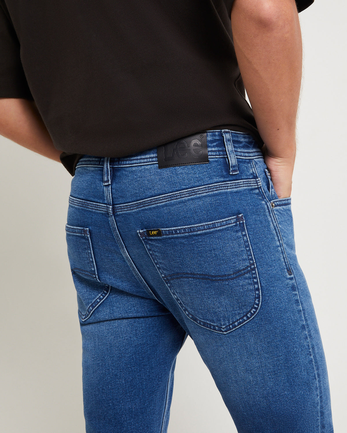 L-Three Relaxed Tapered Denim Jeans Maker Indigo