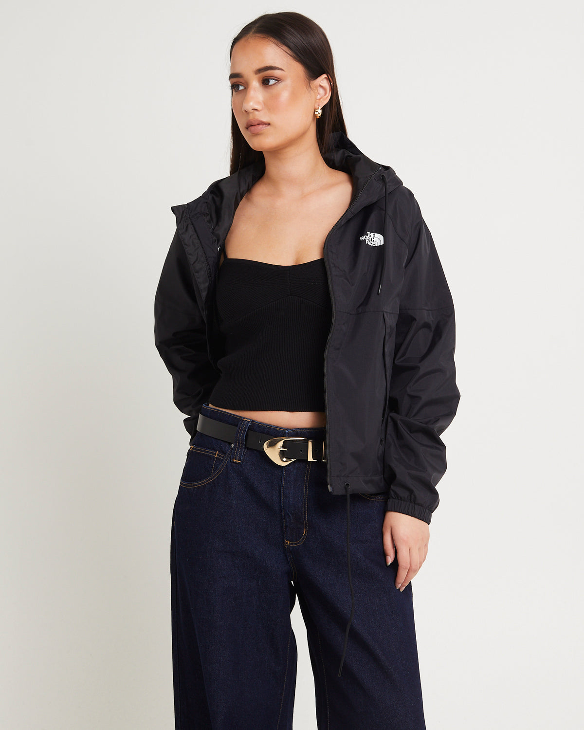 Women's Antora Rain Hoodie TNF BLACK