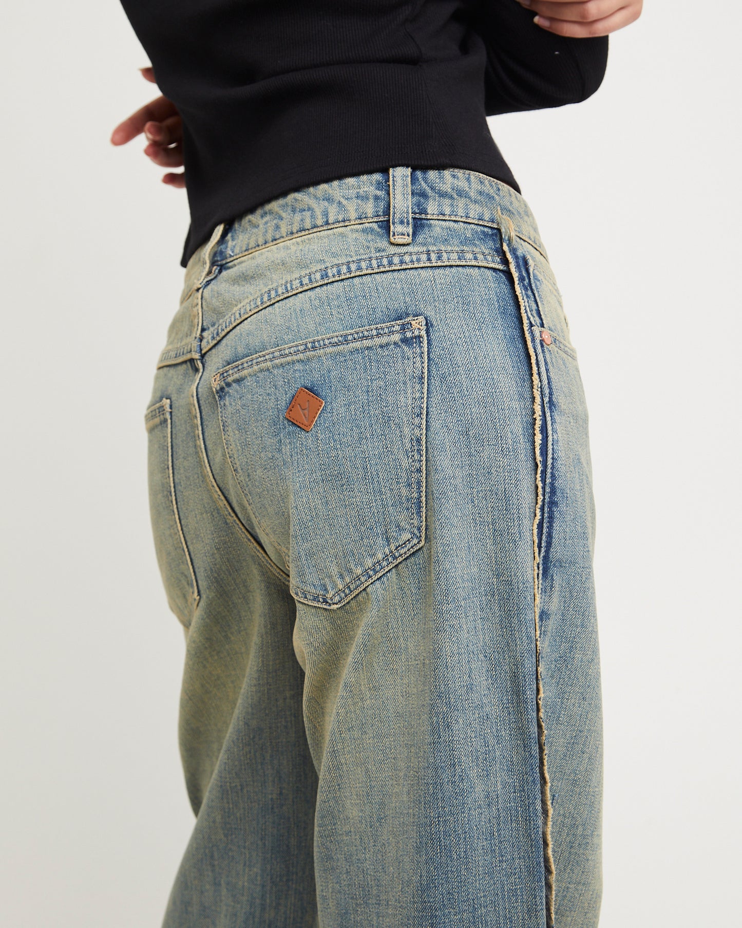 99 Low Baggy Denim Jeans Raw Roxie