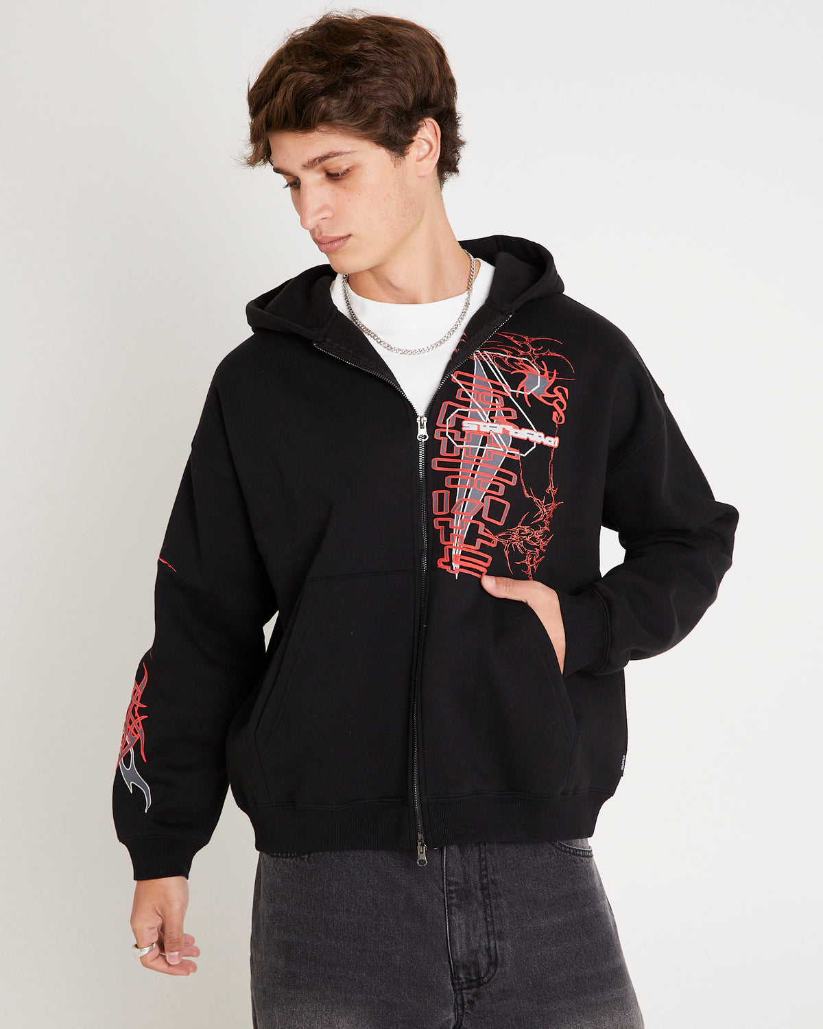 Biomechatron Hoodie BLK RED
