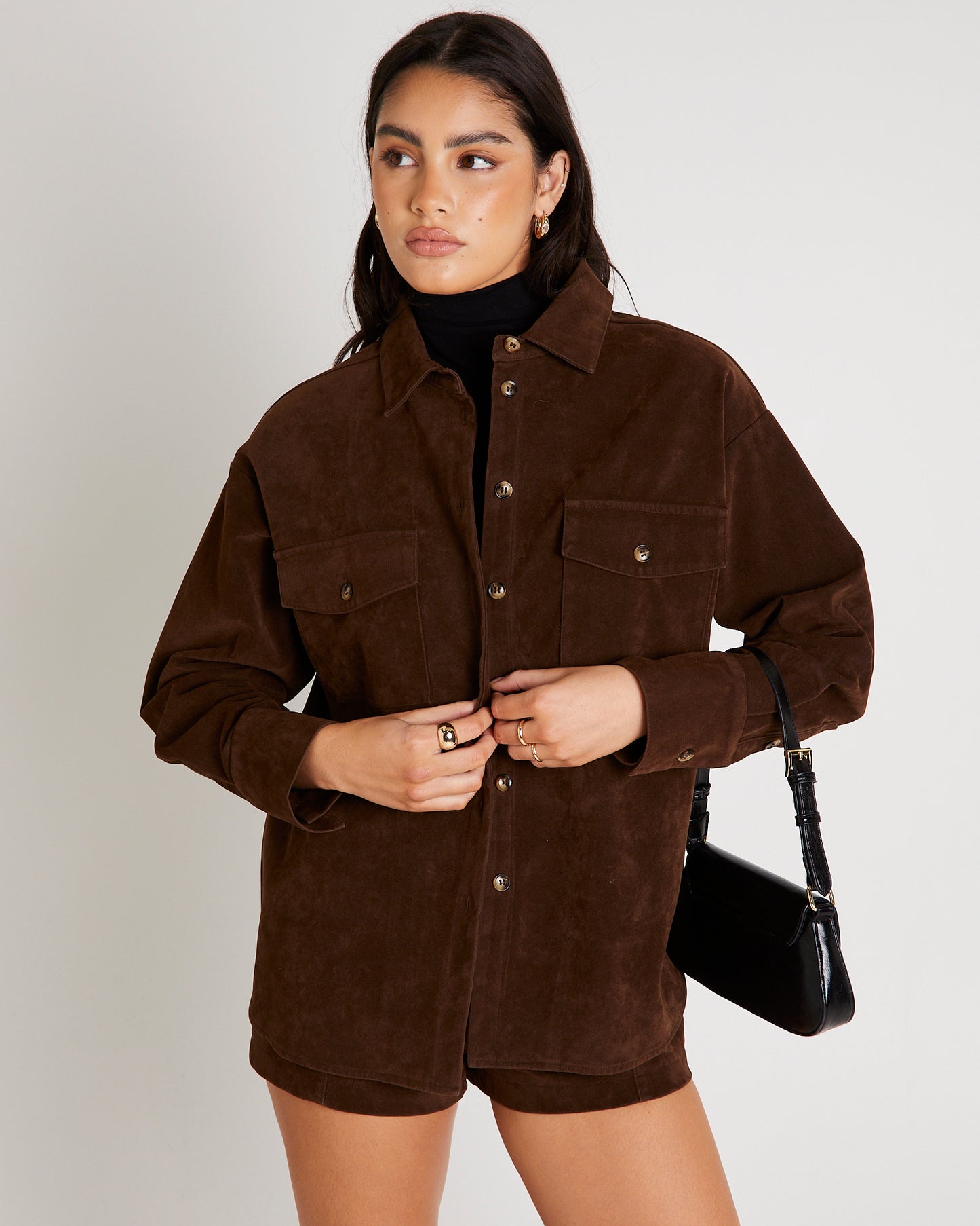 Elle Faux Suede Shirt