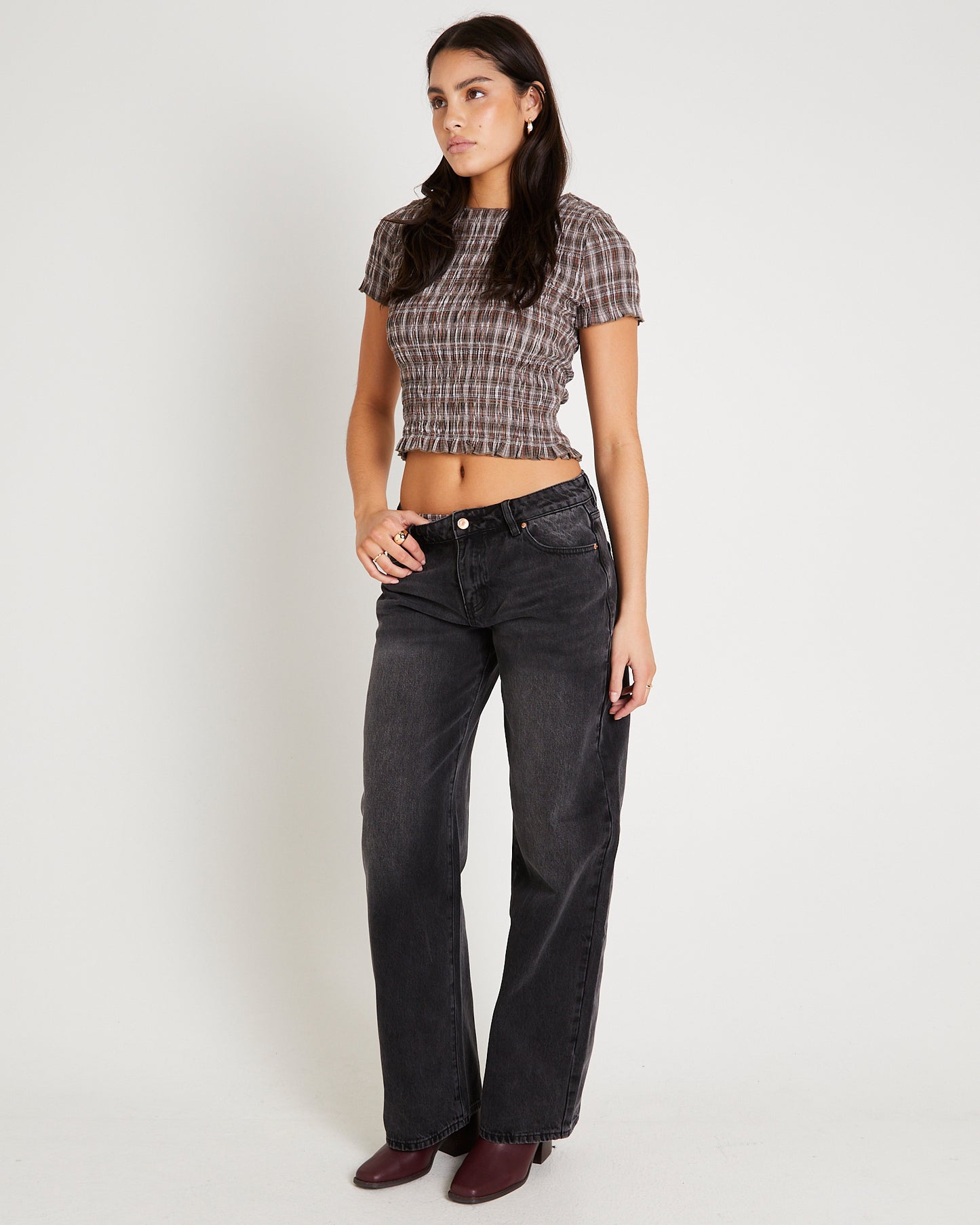 Maylee Low Rise Relaxed Denim Jeans