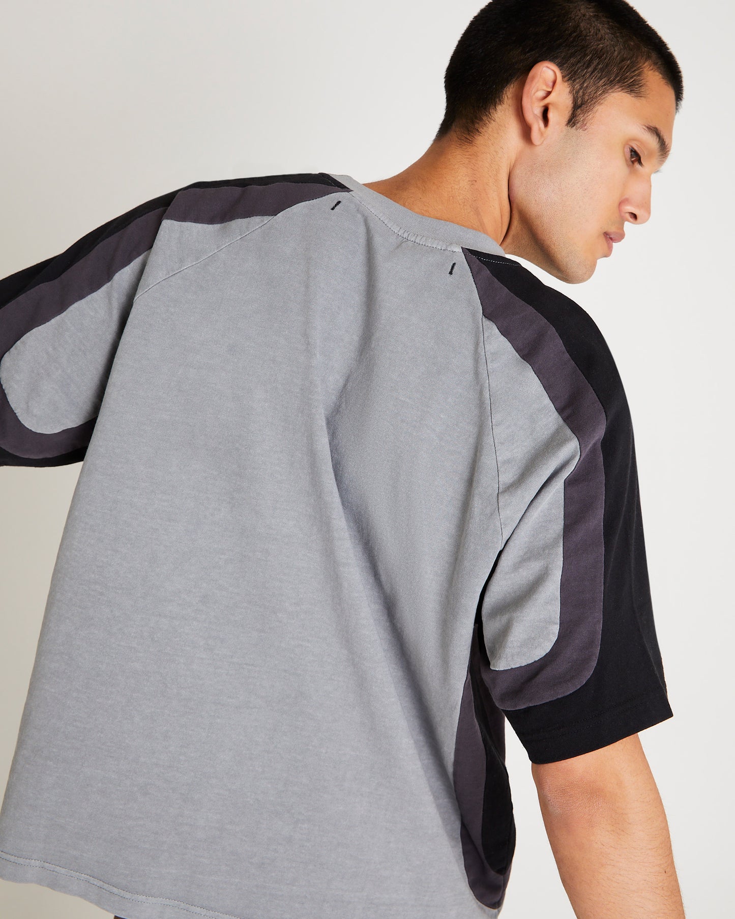 Novel Raglan Spliced T-Shirt