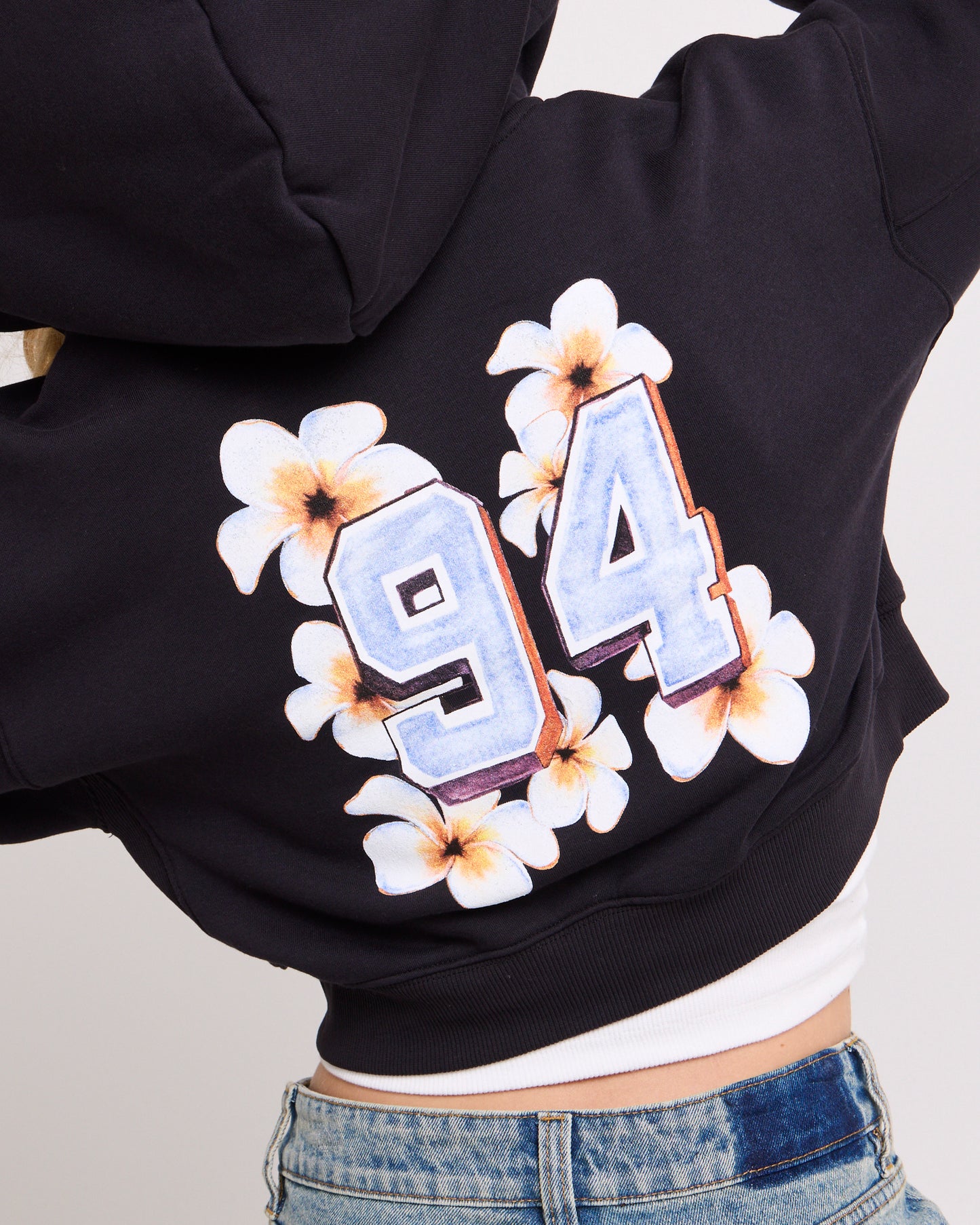 Hawaii Route 94 Cropped Zip Hoodie